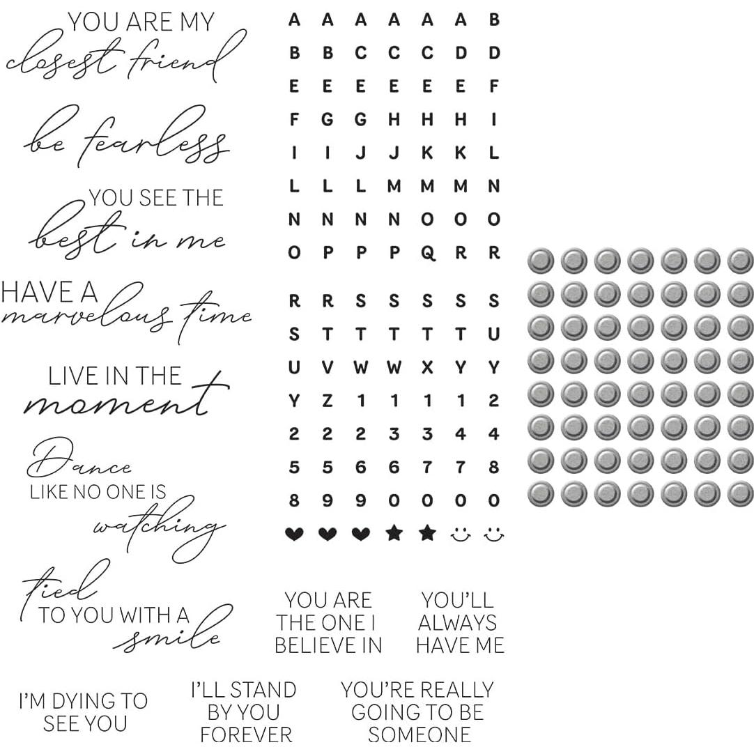 Conjunto de Sellos y Troqueles Bestie - 14 Sellos + 1 Troquel