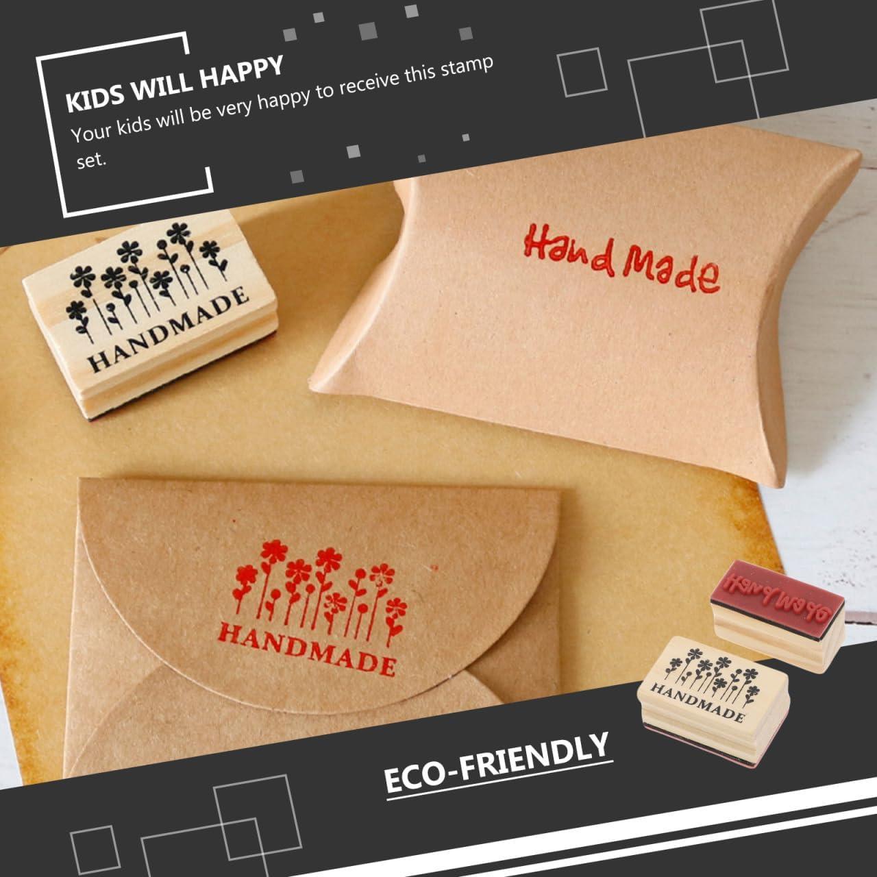 Juego de Sellos de Madera EXCEART para Scrapbooking DIY