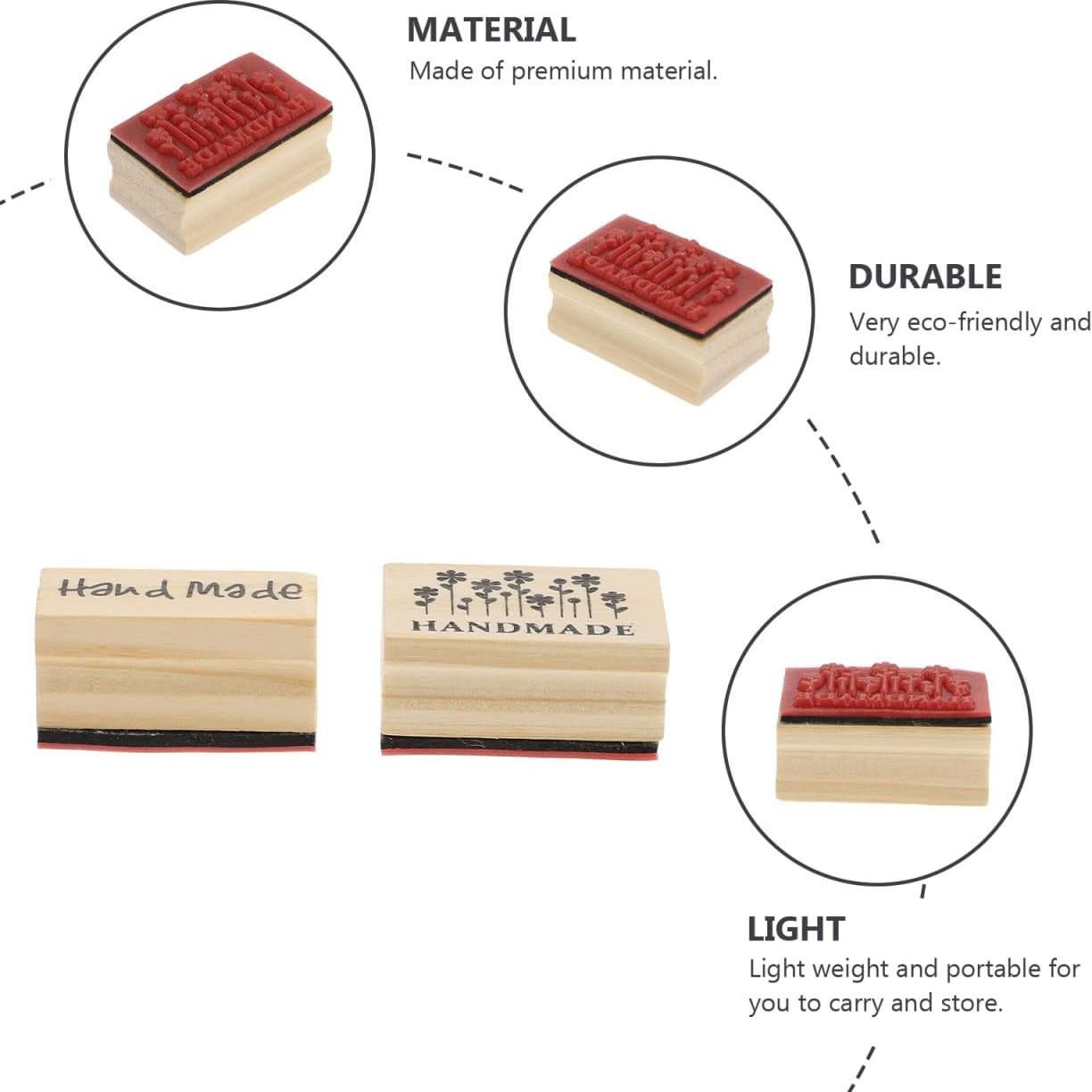 Juego de Sellos de Madera EXCEART para Scrapbooking DIY