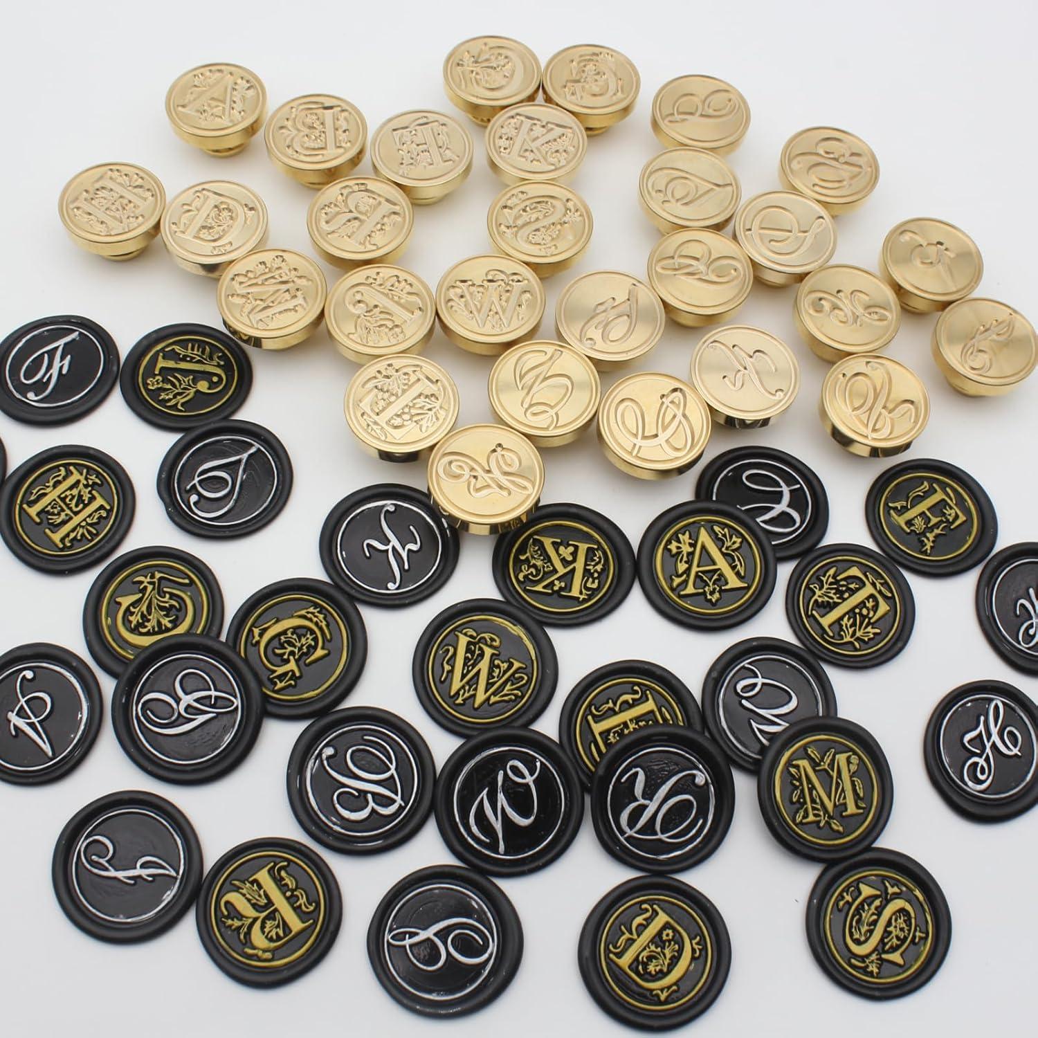 Kit de Sello de Cera Andotopee Inicial J con 200 Perlas