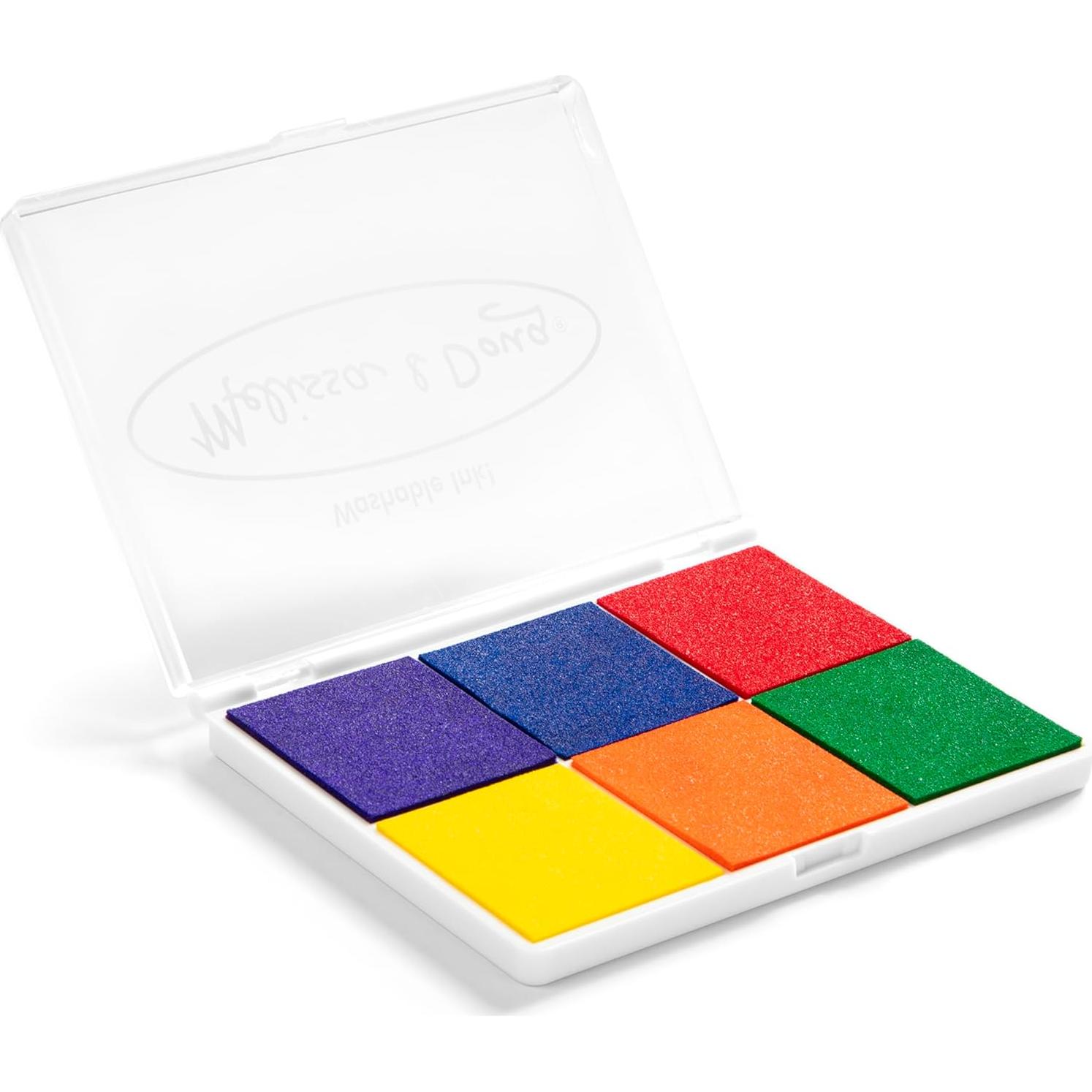Almohadilla de Sellos Arcoíris Melissa & Doug - 6 Tintas Lavables