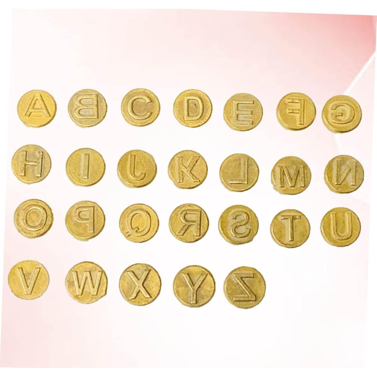 Juego de 26 Letras para Grabado de Madera Operitacx