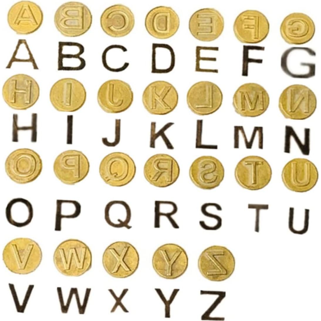 Juego de 26 Letras para Grabado de Madera Operitacx