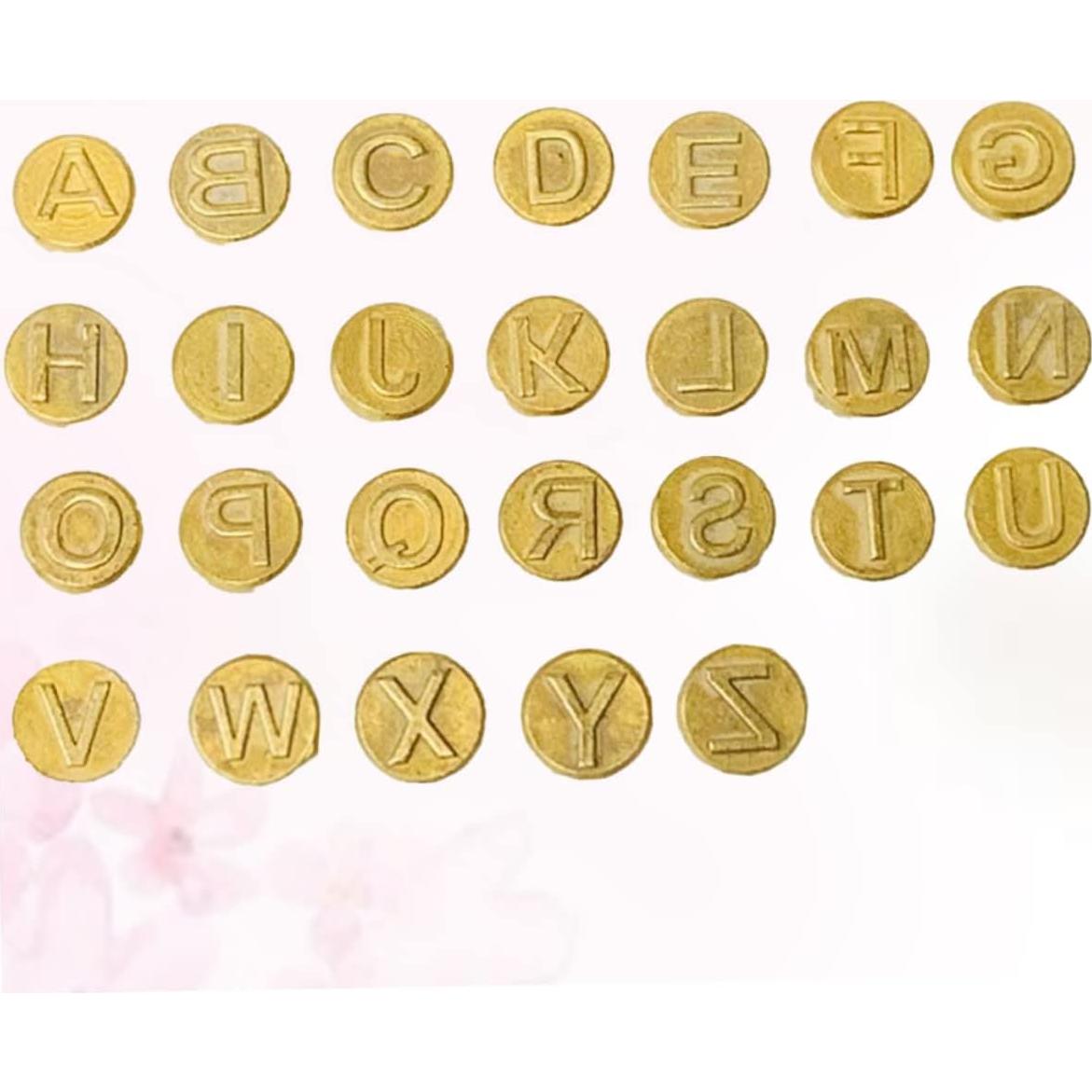 Juego de 26 Letras para Grabado de Madera Operitacx