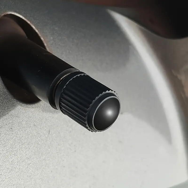 Paquete de 10 Tapas de Válvula de Neumático TPMSCENTER Negro