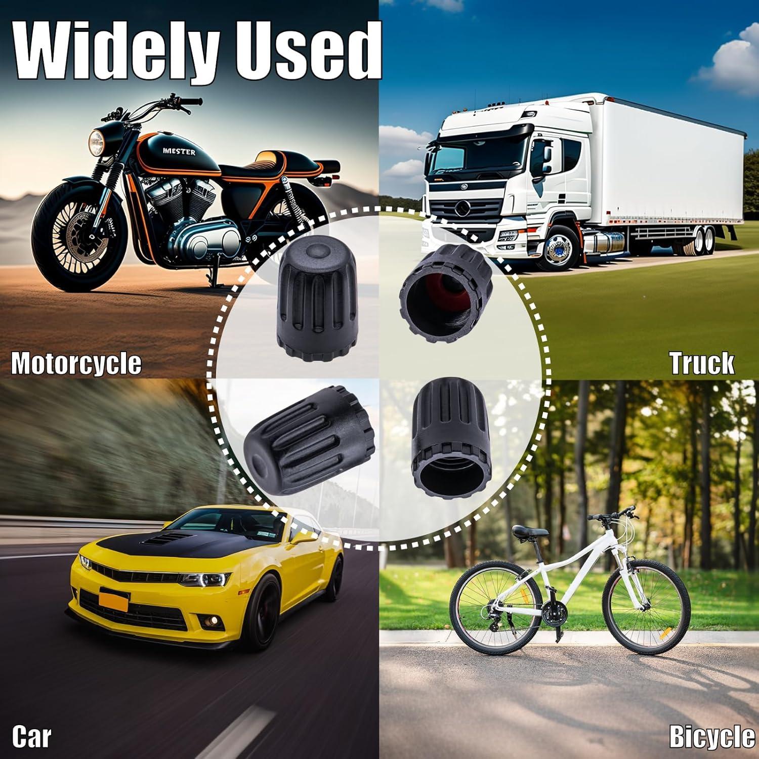 10 Tapones de Válvula de Neumático MEAJOO con Sello O-Ring