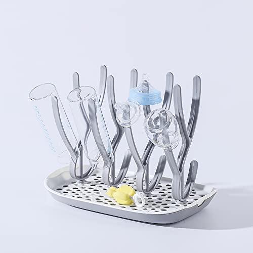 Estante para Secar Biberones PandaEar - Gris, Portátil, BPA Free