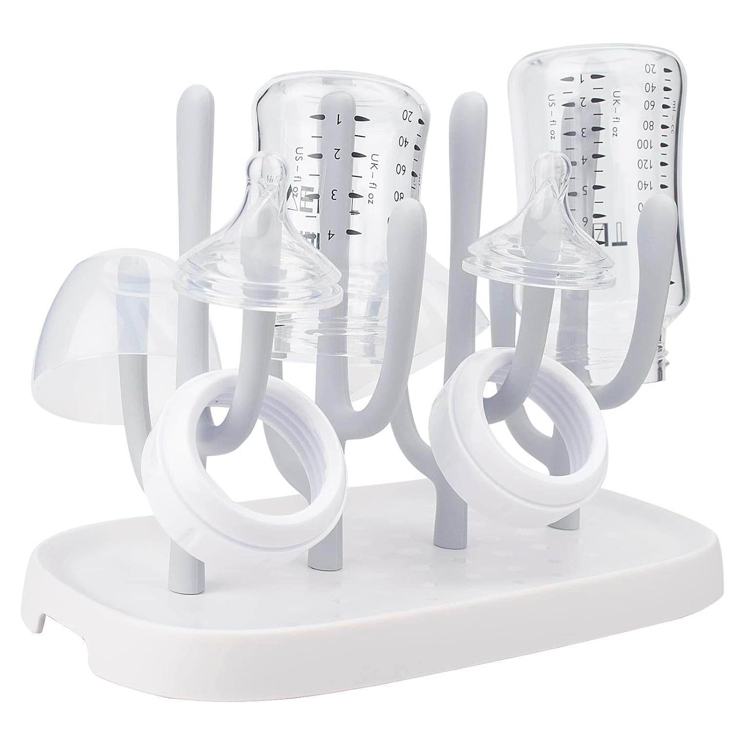 Soporte para Secado de Biberones Hourise Gris Compacto