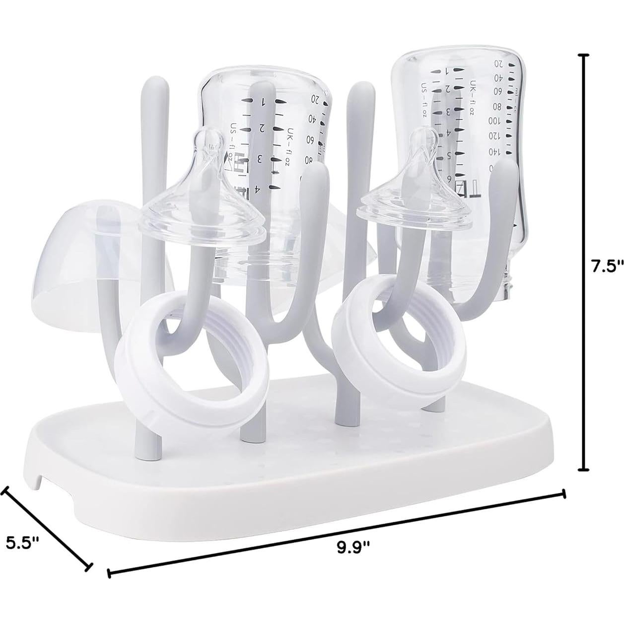 Soporte para Secado de Biberones Hourise Gris Compacto