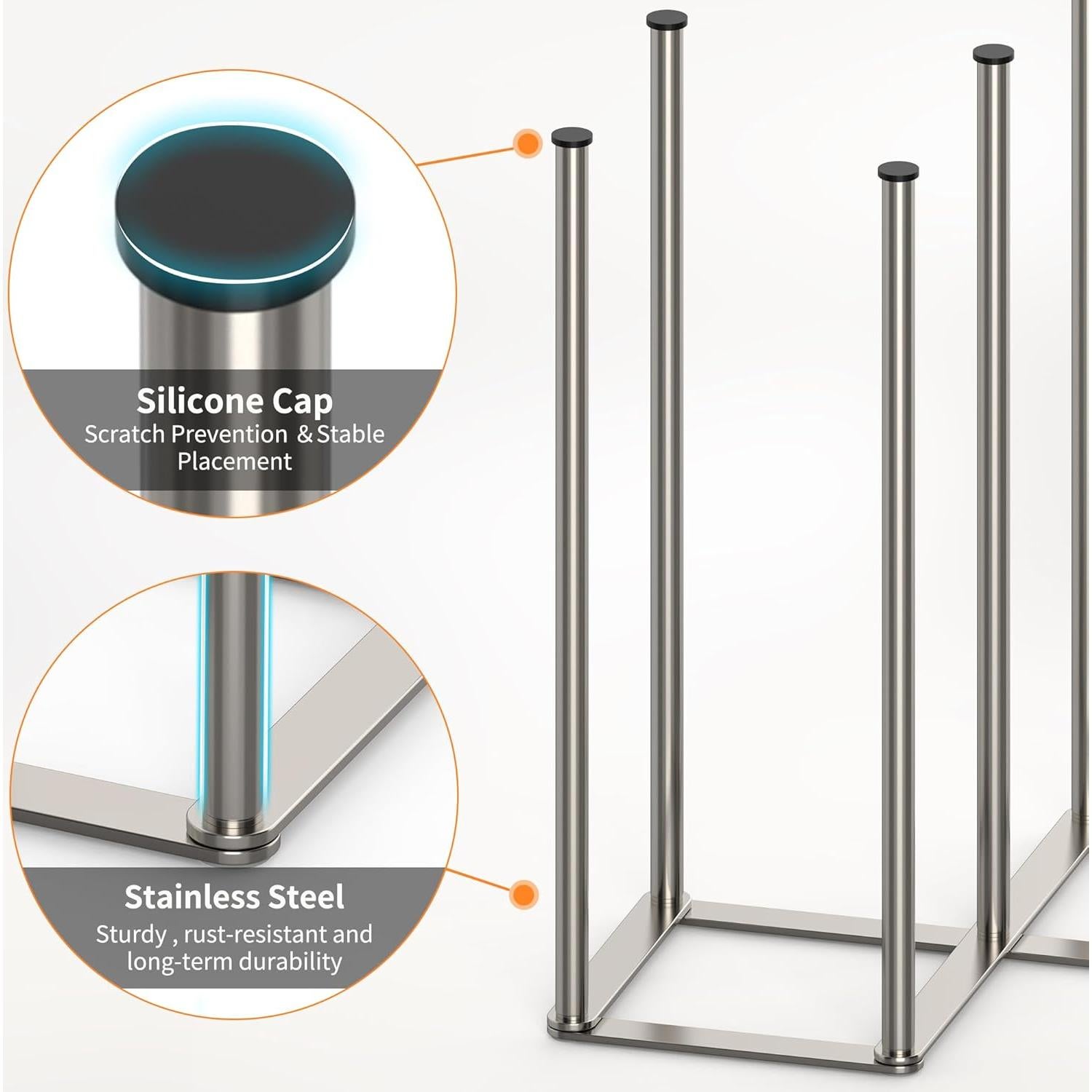 Soporte Plegable para Secar Botellas KORRTFID Acero Inoxidable