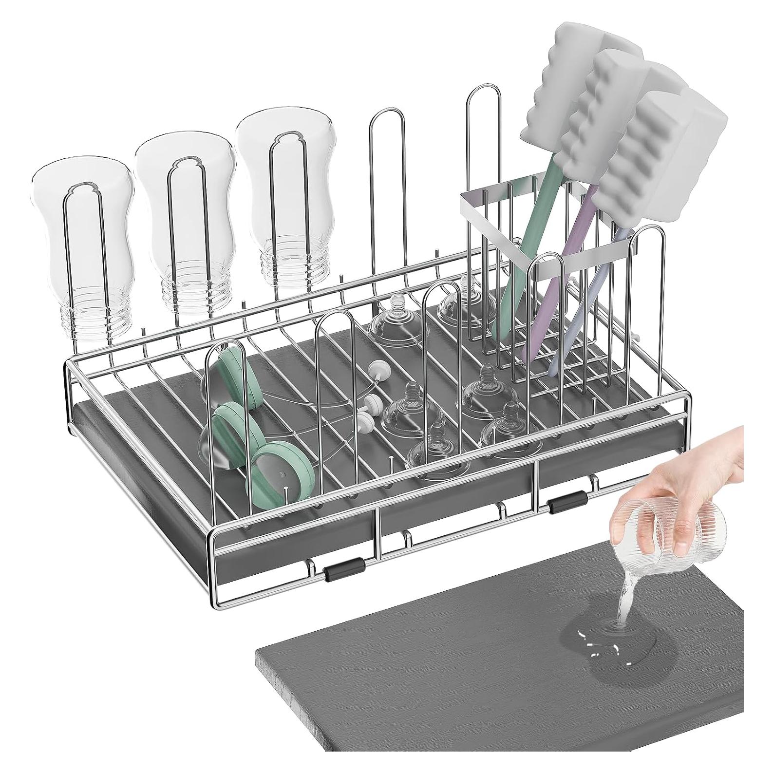 Soporte para Secar Biberones Chilinii Acero Inoxidable Grande