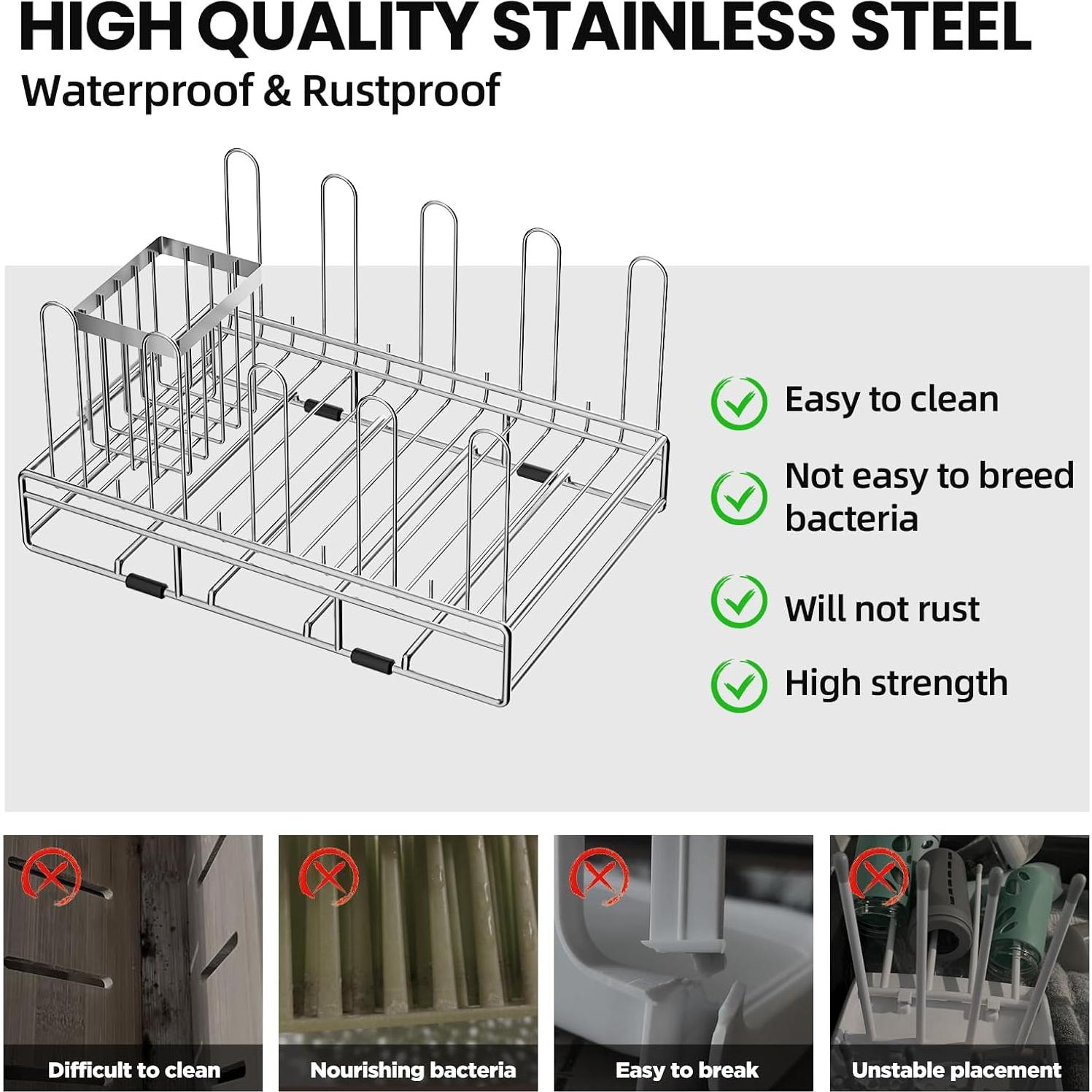 Soporte para Secar Biberones Chilinii Acero Inoxidable Grande