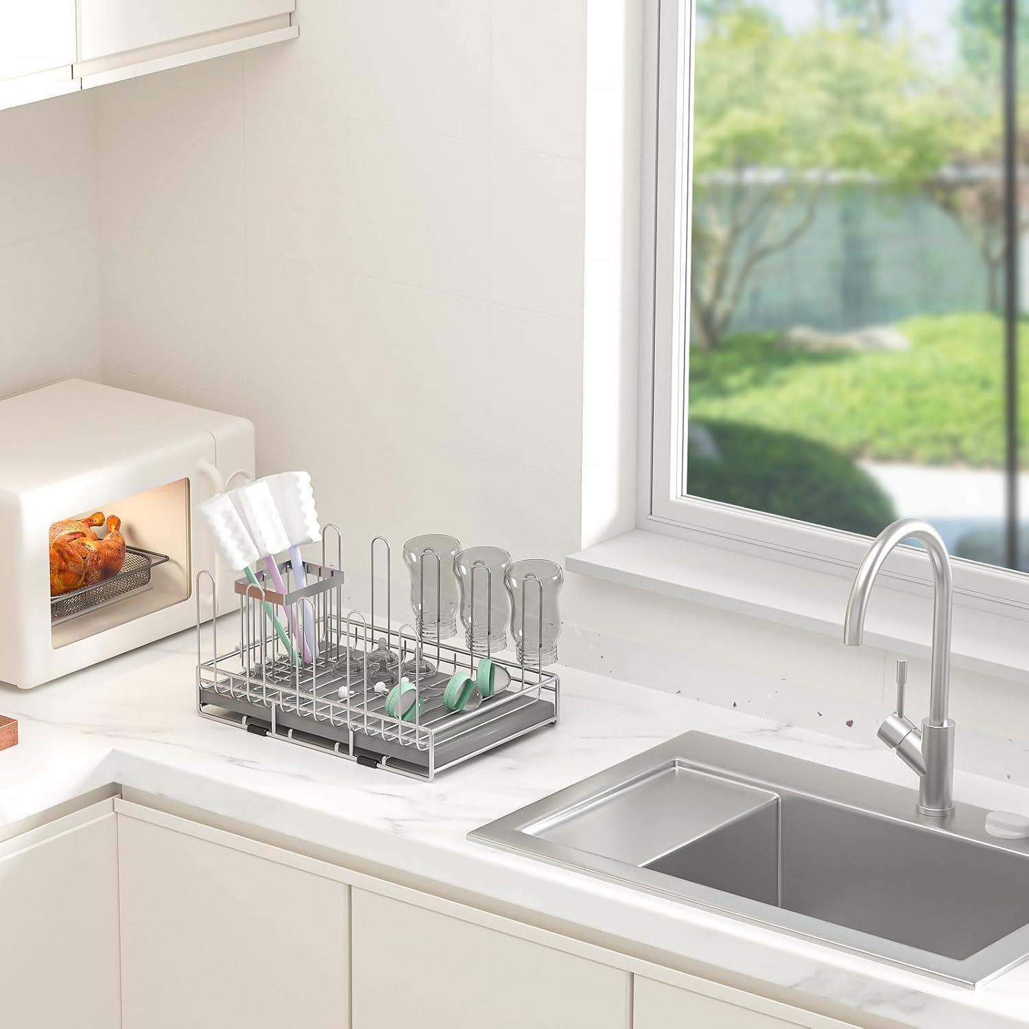 Soporte para Secar Biberones Chilinii Acero Inoxidable Grande