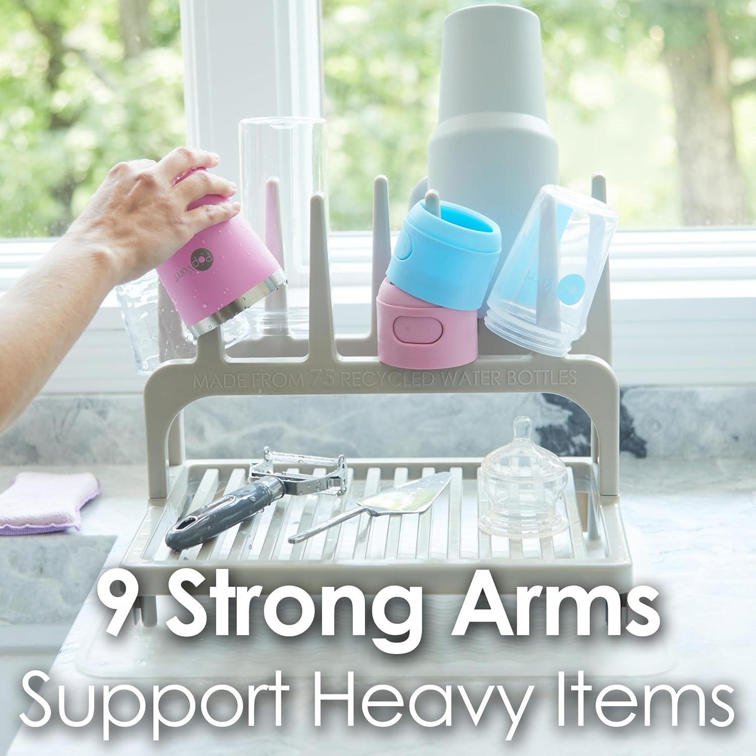 Soporte de Secado PopYum Gris Seattle 100% Reciclado 25.4x34.3cm