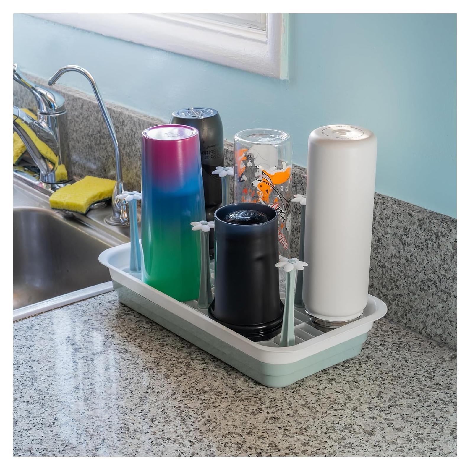 Secador de Botellas L-WASH Grande Plegable para Vasos y Bebés