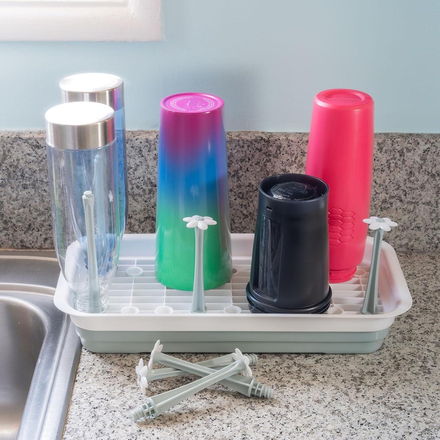 Secador de Botellas L-WASH Grande Plegable para Vasos y Bebés