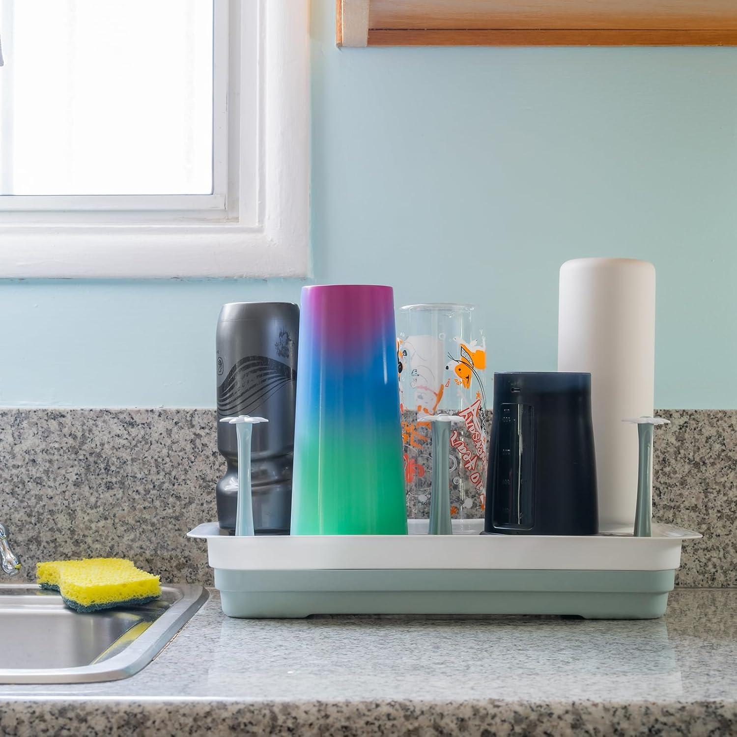 Secador de Botellas L-WASH Grande Plegable para Vasos y Bebés