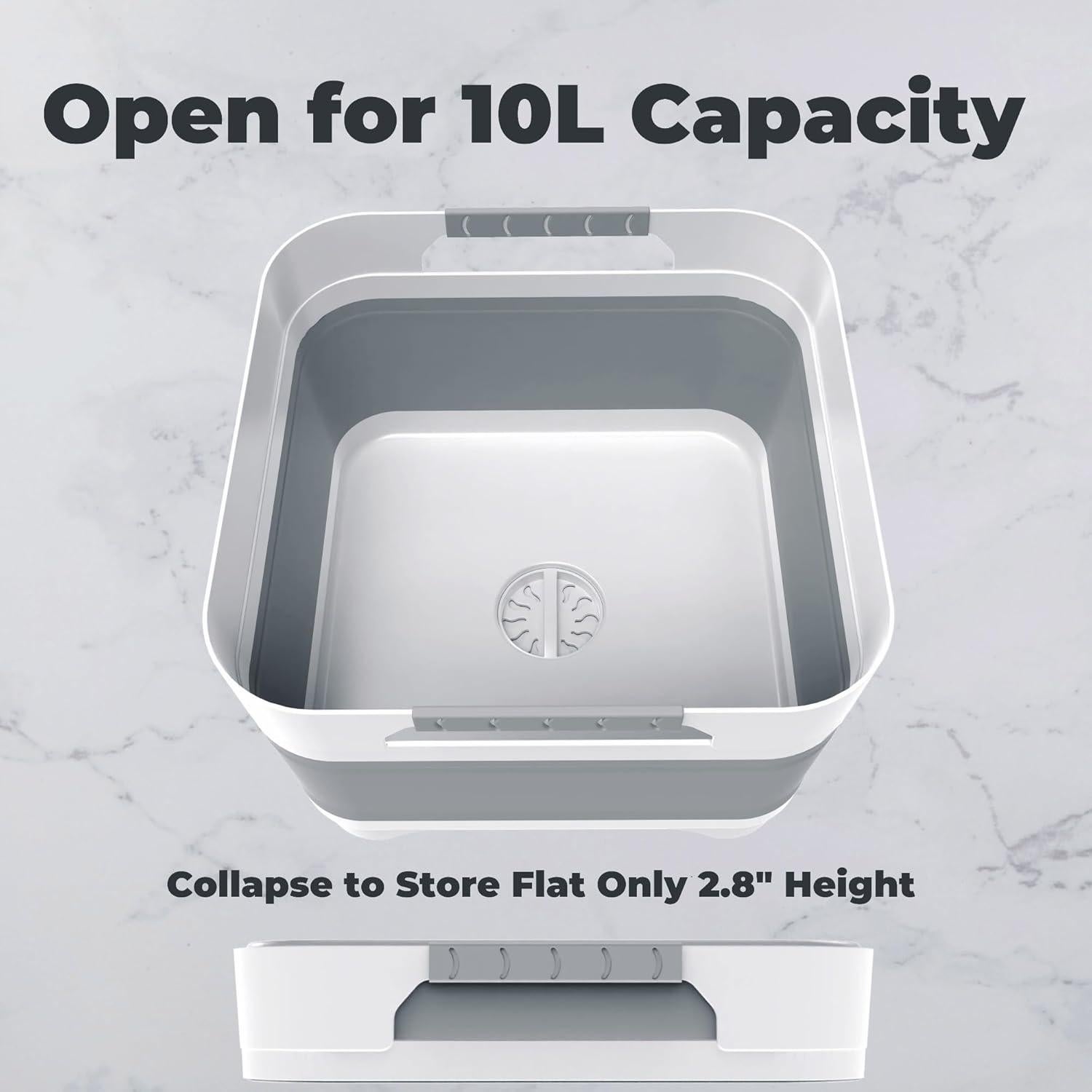 Lavabo Plegable GIMWA 9.8L para Biberones y Platos - Gris