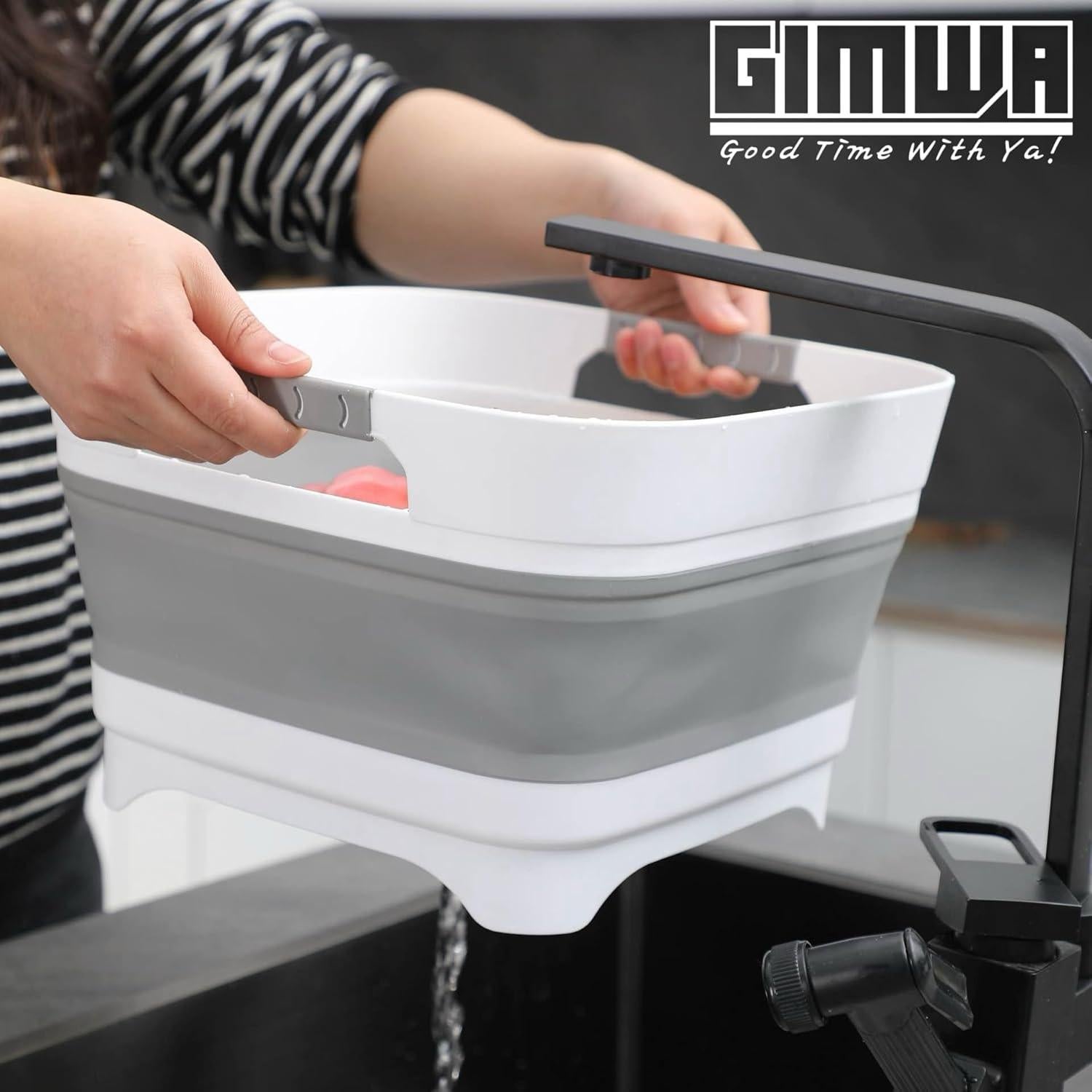 Lavabo Plegable GIMWA 9.8L para Biberones y Platos - Gris