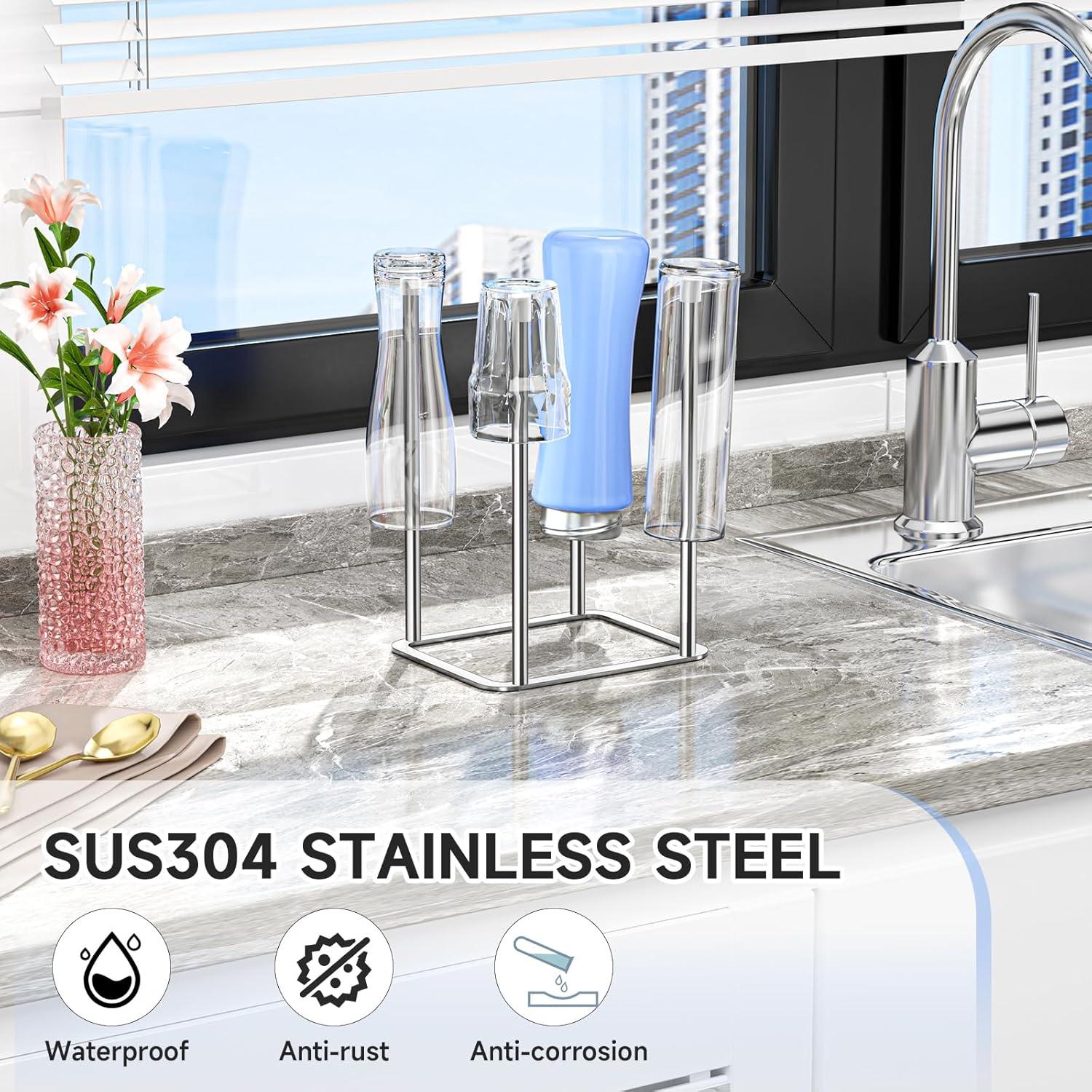 Soporte para Secado de Botellas XILIMEN Acero Inoxidable 24.1cm