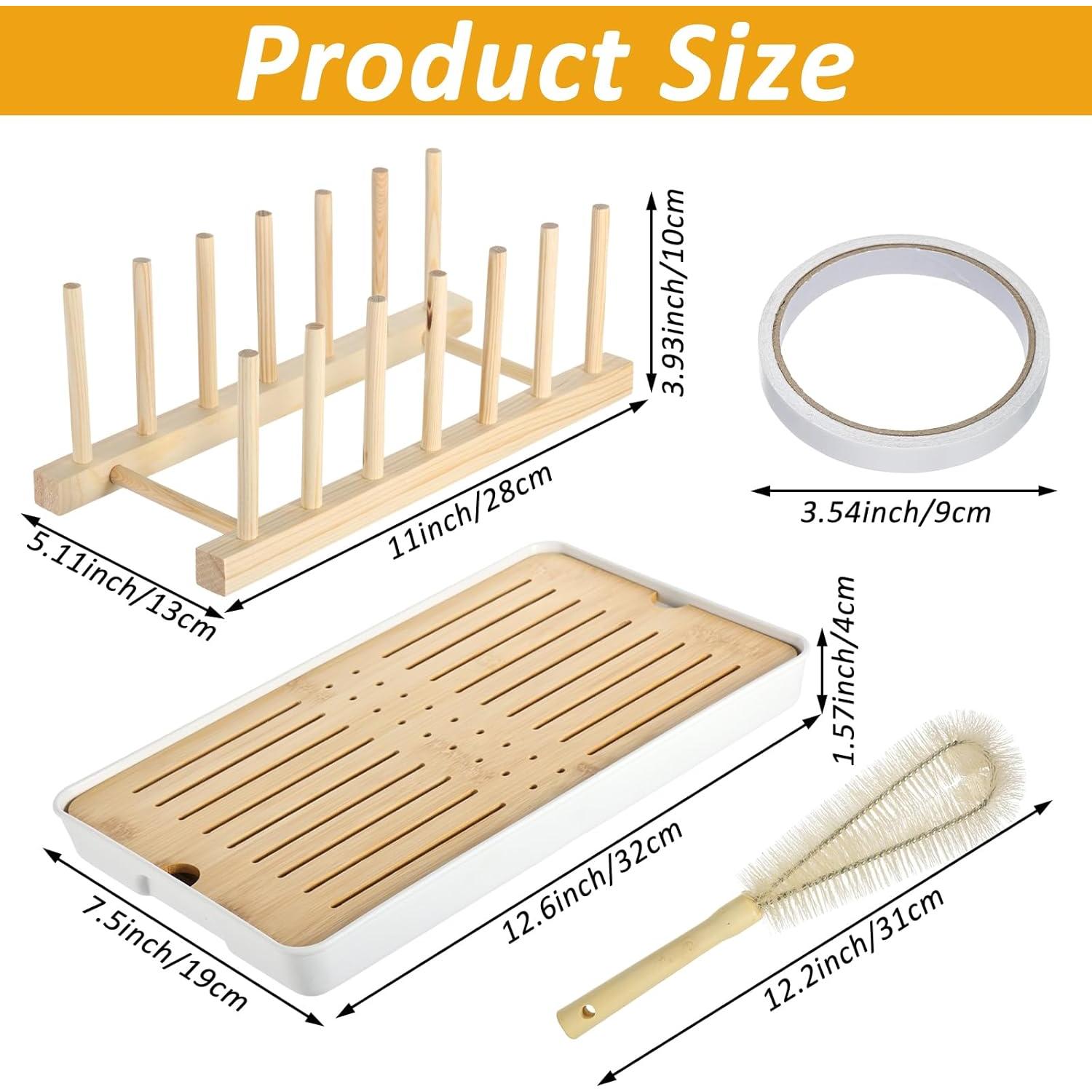 Organizador de Secado de Biberones Sibosen de Bambú Plegable