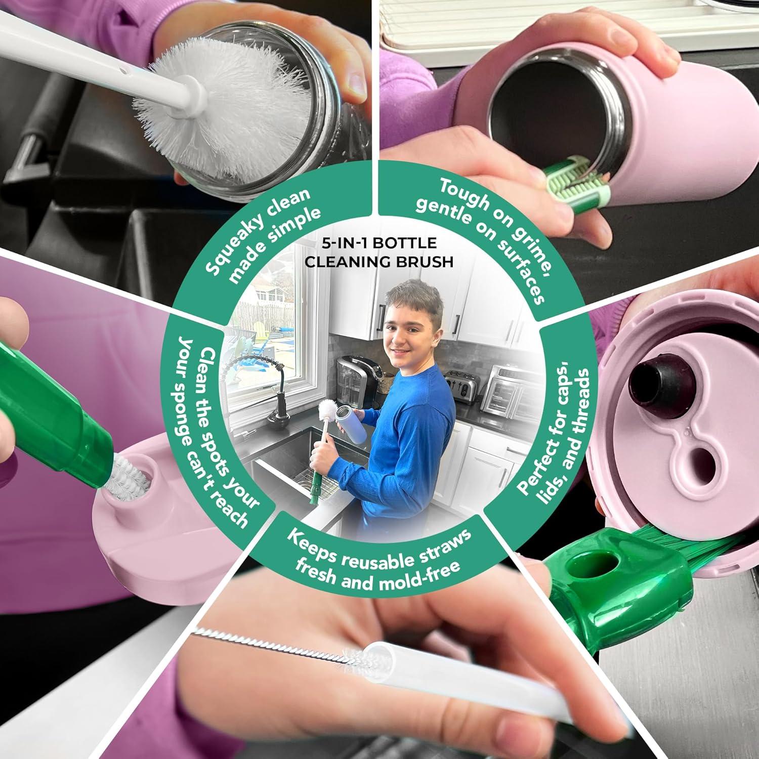 Soporte para Secado de Botellas WAKUBON - 2 Niveles, Acero, Blanco