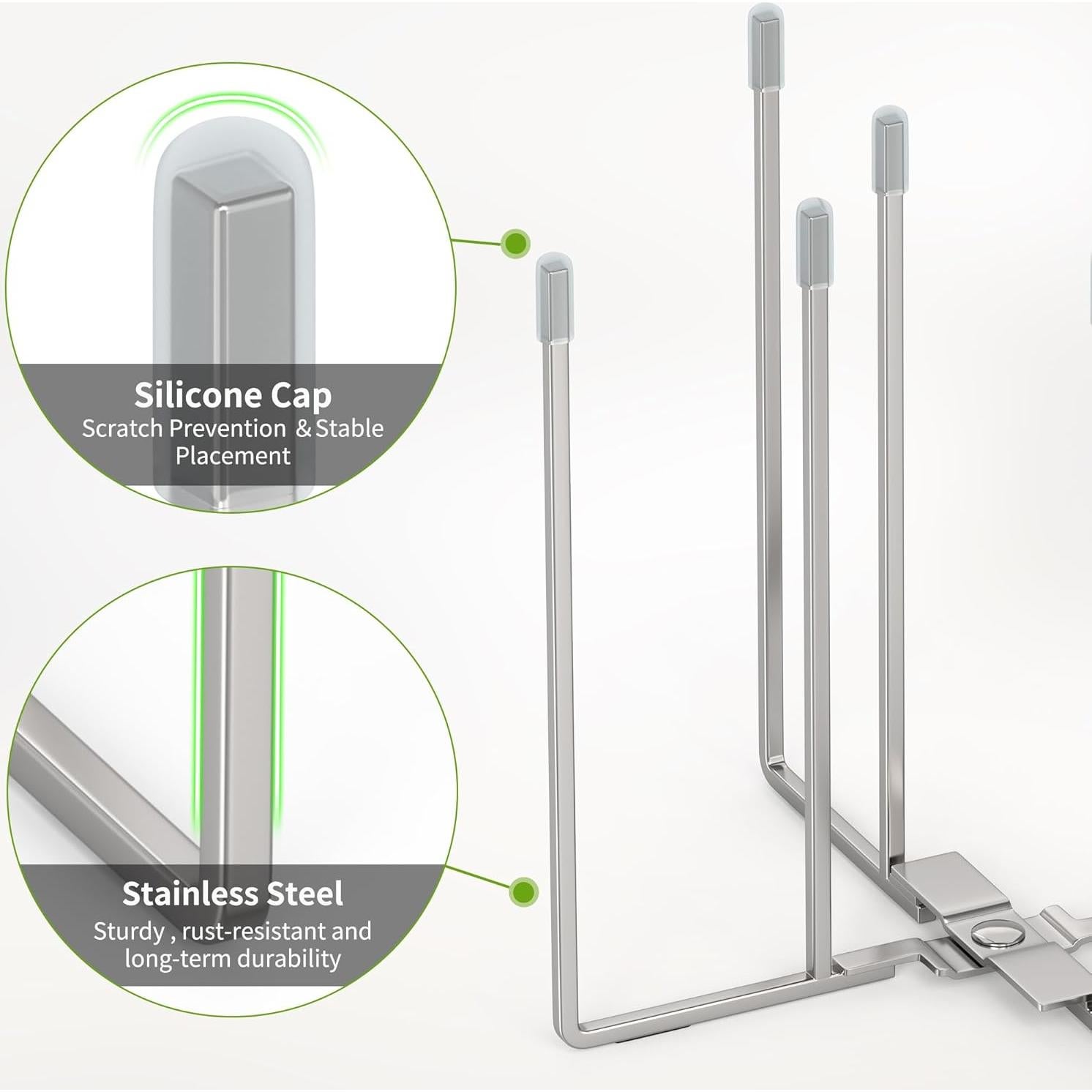 Soporte de Secado de Botellas Plegable LAEMYFYRE Acero Inoxidable