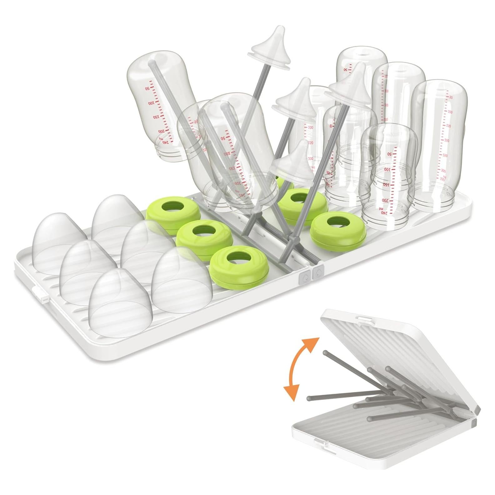 Soporte Plegable para Secar Biberones YOTIME Blanco 44.3x18.2cm