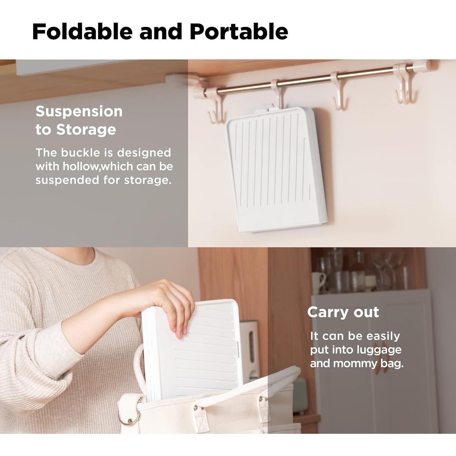 Soporte Plegable para Secar Biberones YOTIME Blanco 44.3x18.2cm