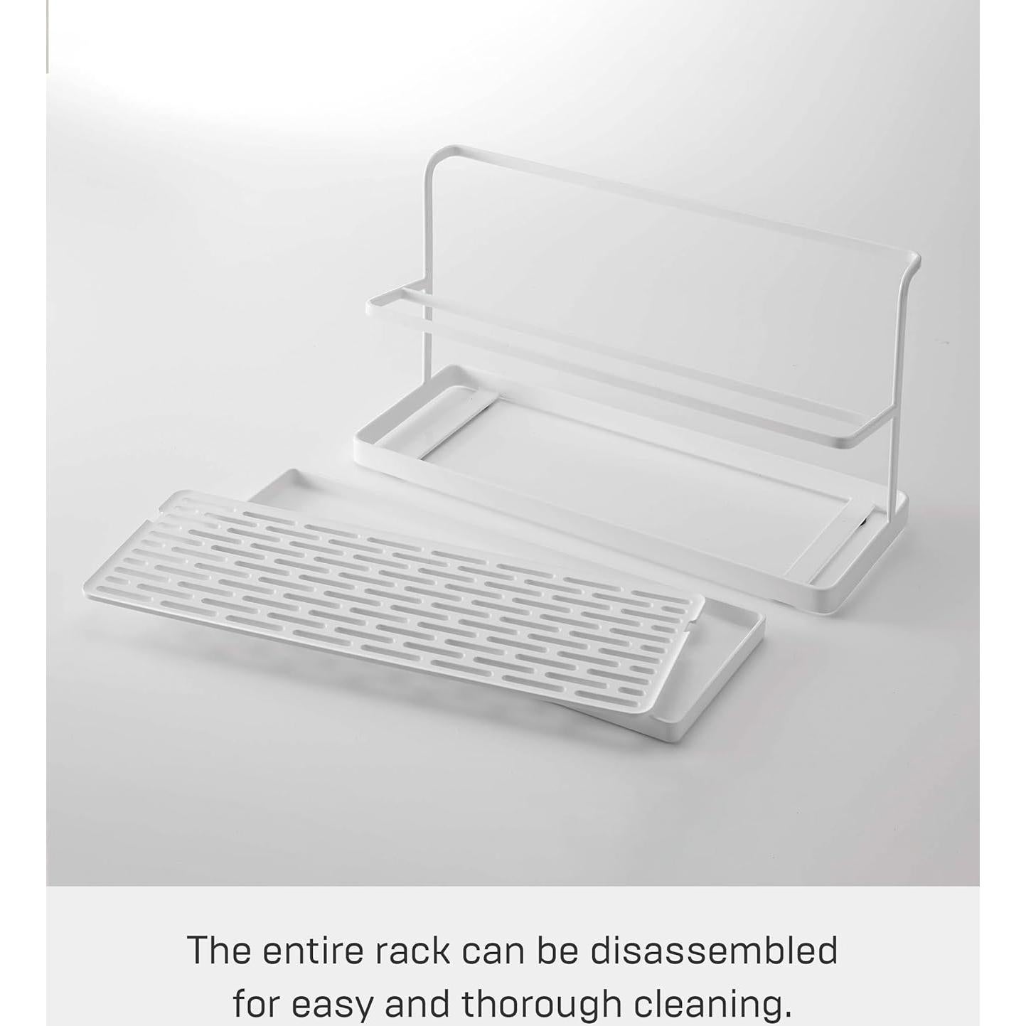 Soporte de Secado de Botellas Yamazaki Tower 2 Niveles Blanco