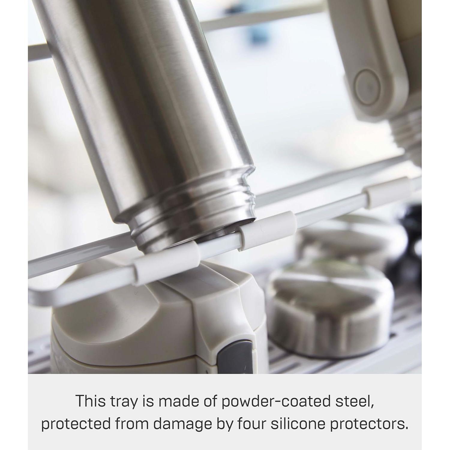 Soporte de Secado de Botellas Yamazaki Tower 2 Niveles Blanco