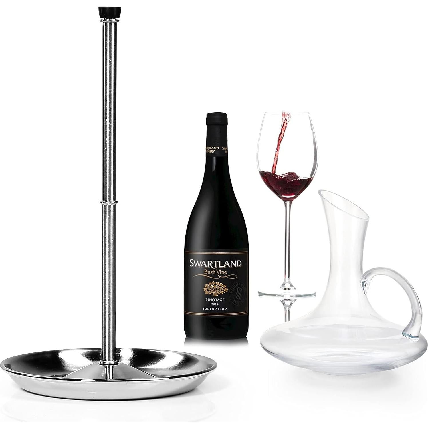 Soporte para Secar Decantadores de Vino Drincarier Acero Inoxidable