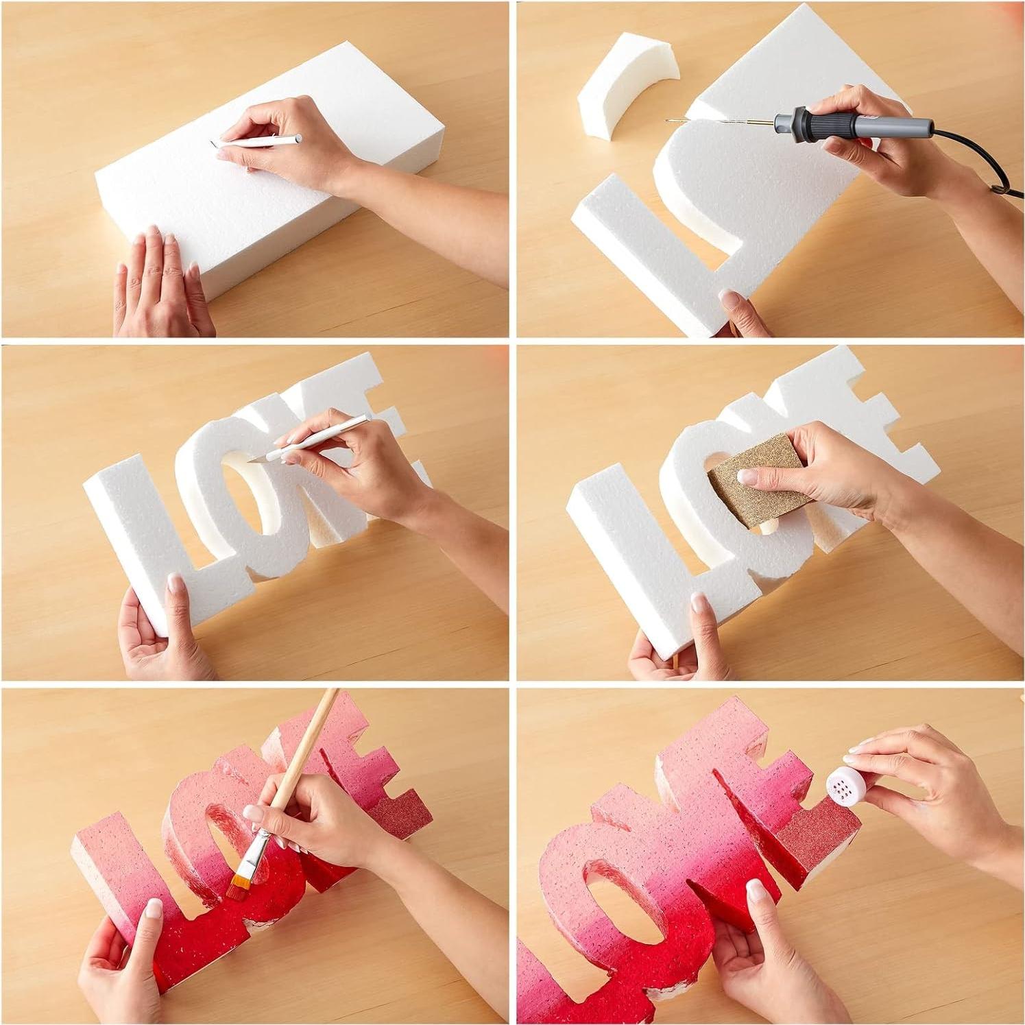 Bloques de Espuma Rectangulares Juvale 30.5x15.2x5.1cm Paquete de 6