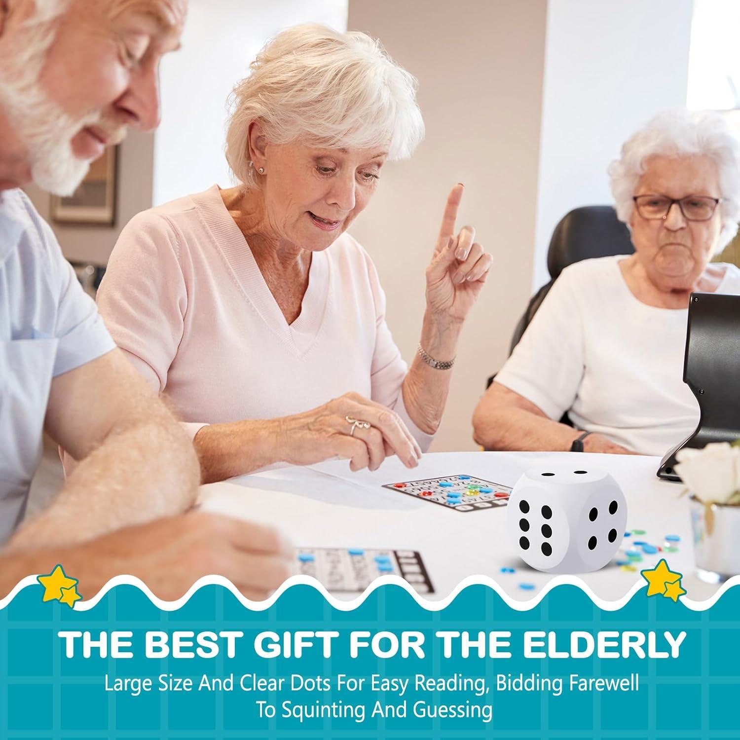 Dados de Espuma Shappy 7.6 cm Blancos para Juegos Educativos