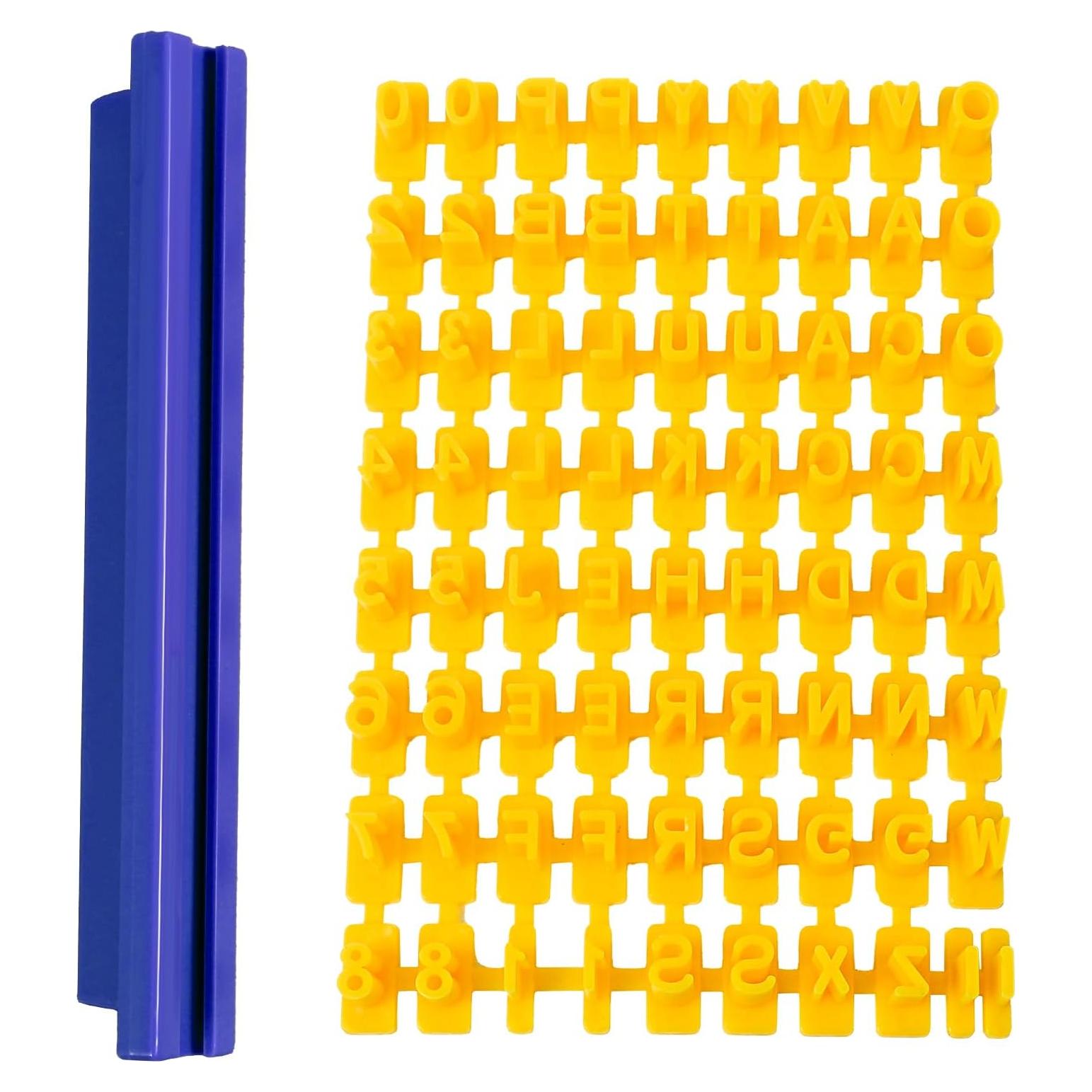 Sellos de Letras de Arcilla Xthrotsenk - 72 Piezas, 12.7cm