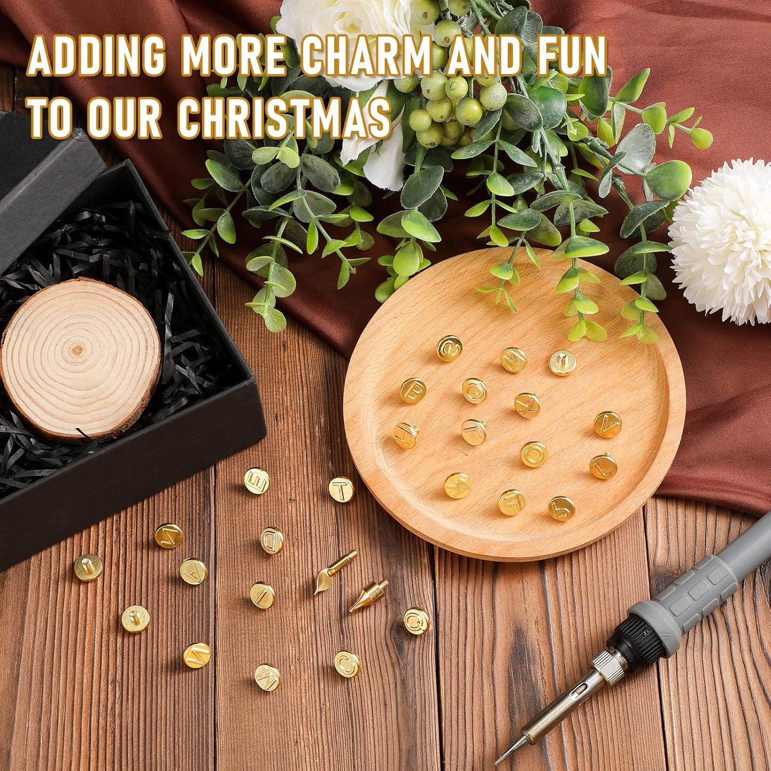 Juego de 56 Piezas de Letras y Números para Quemar Mixweer