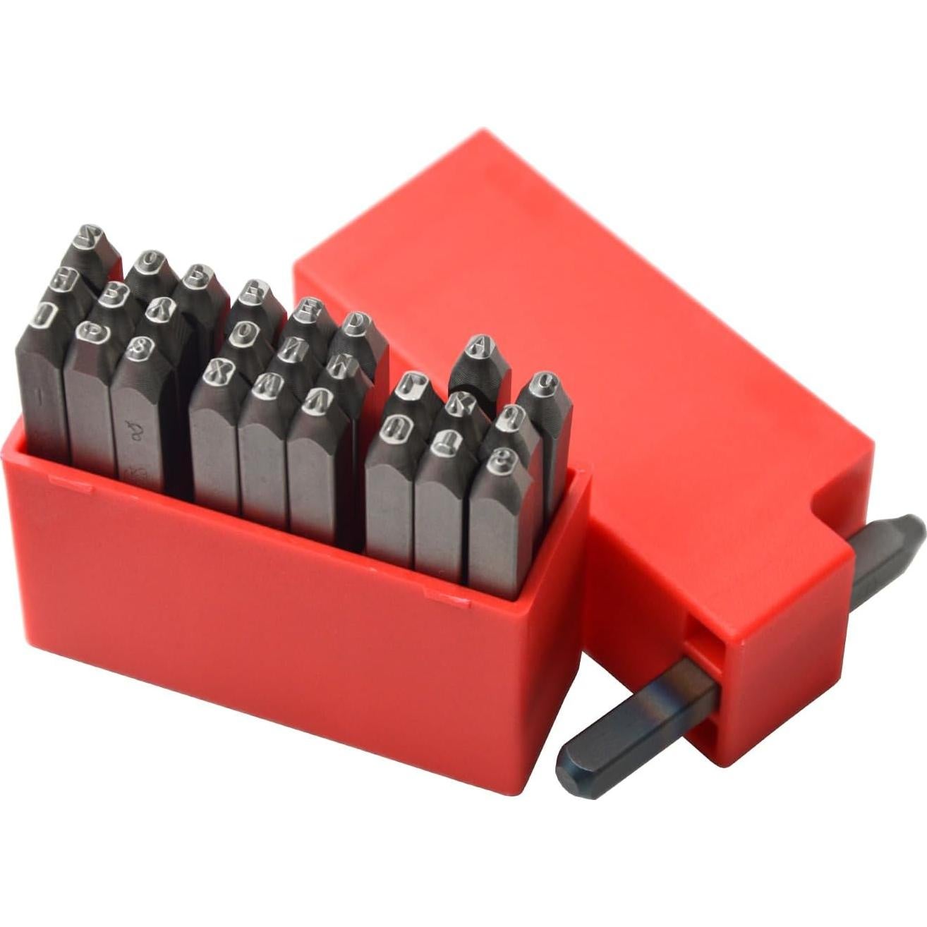 Juego de 36 Piezas Sello Acero WOKESI Letras y Números 2.5mm