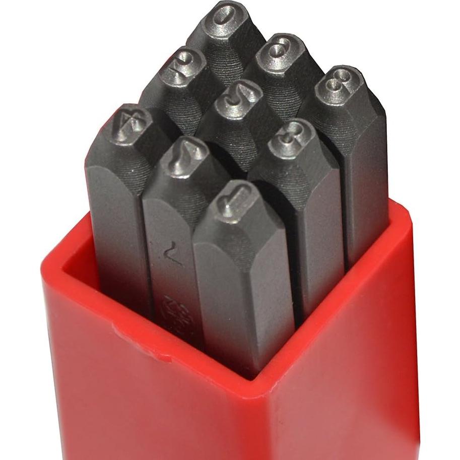Juego de 36 Piezas Sello Acero WOKESI Letras y Números 2.5mm