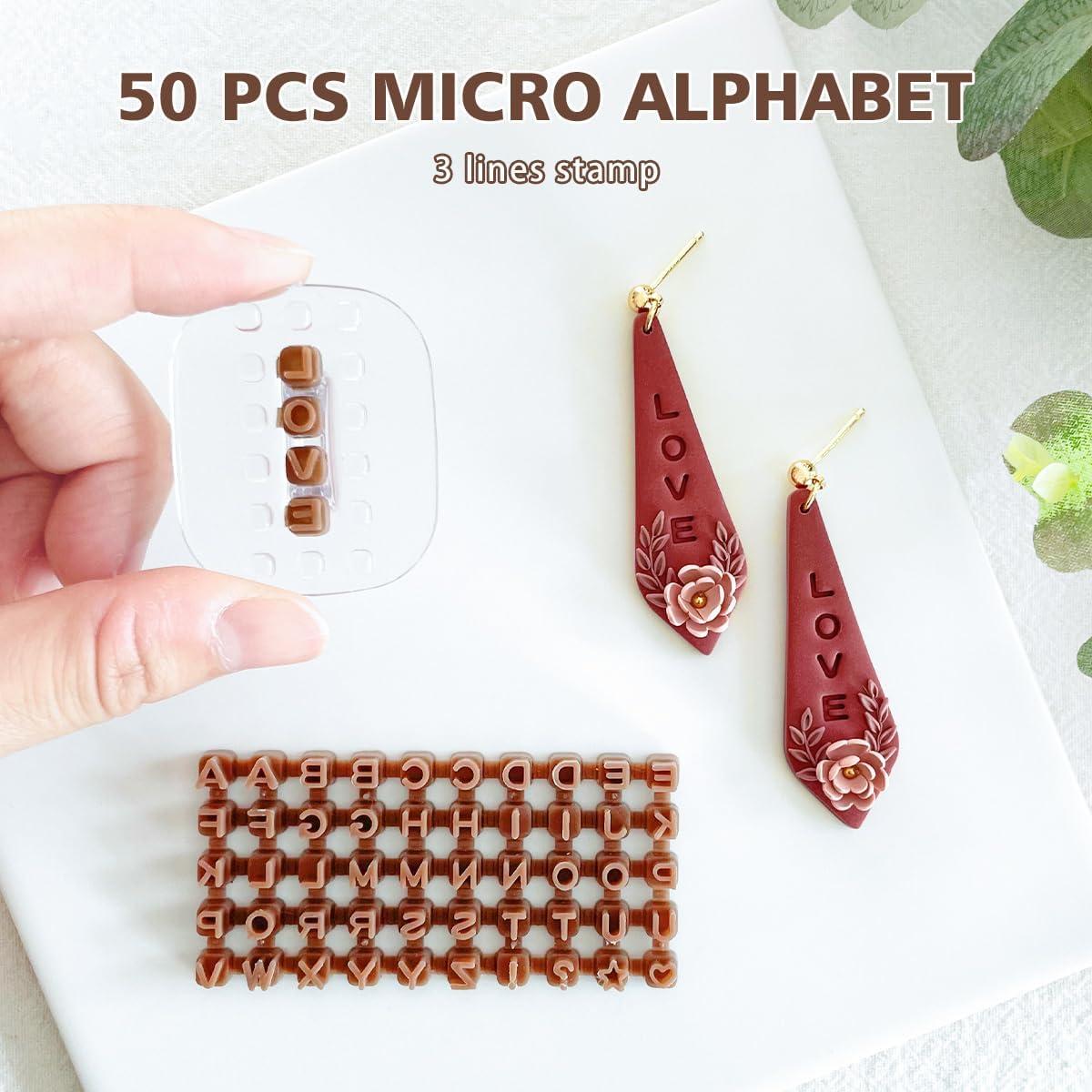 Sellos de Números y Letras Keoker para Arcilla Polimérica - 3mm