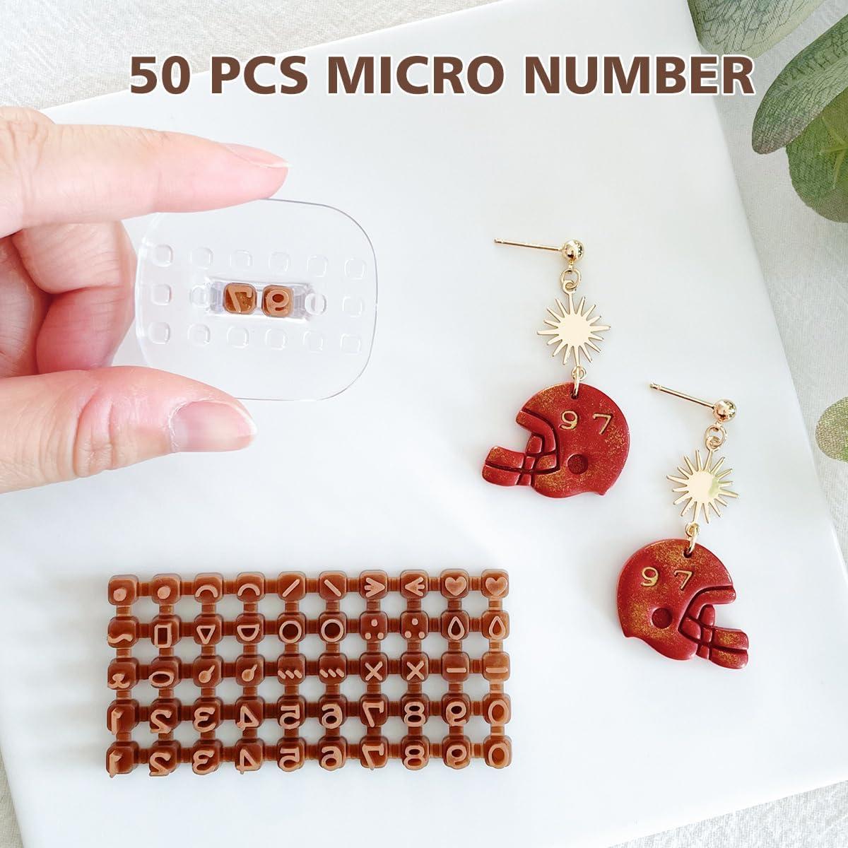 Sellos de Números y Letras Keoker para Arcilla Polimérica - 3mm