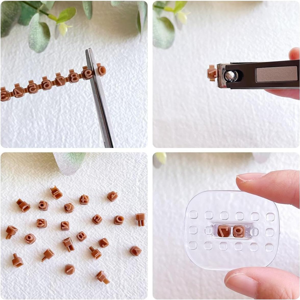 Sellos de Números y Letras Keoker para Arcilla Polimérica - 3mm