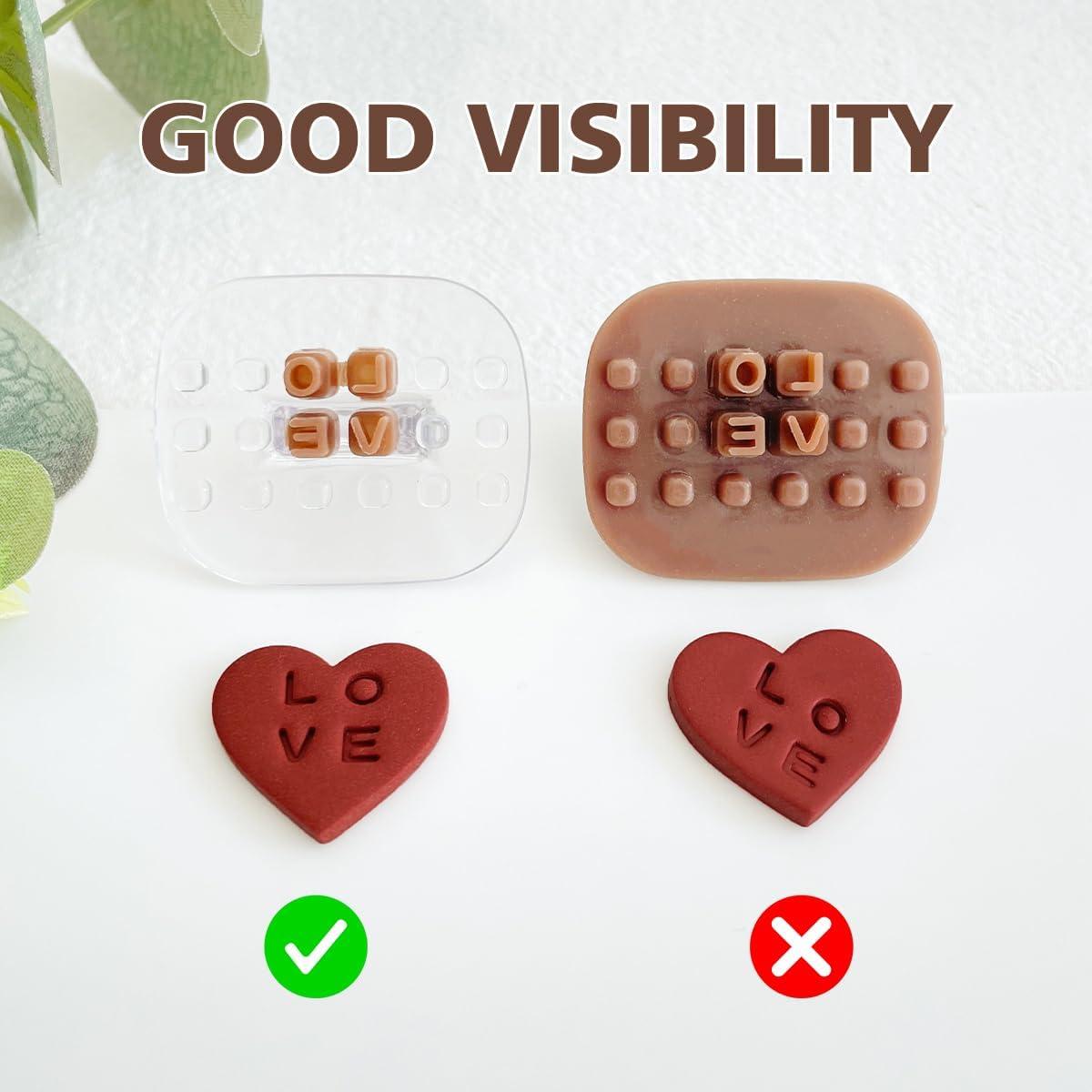 Sellos de Números y Letras Keoker para Arcilla Polimérica - 3mm