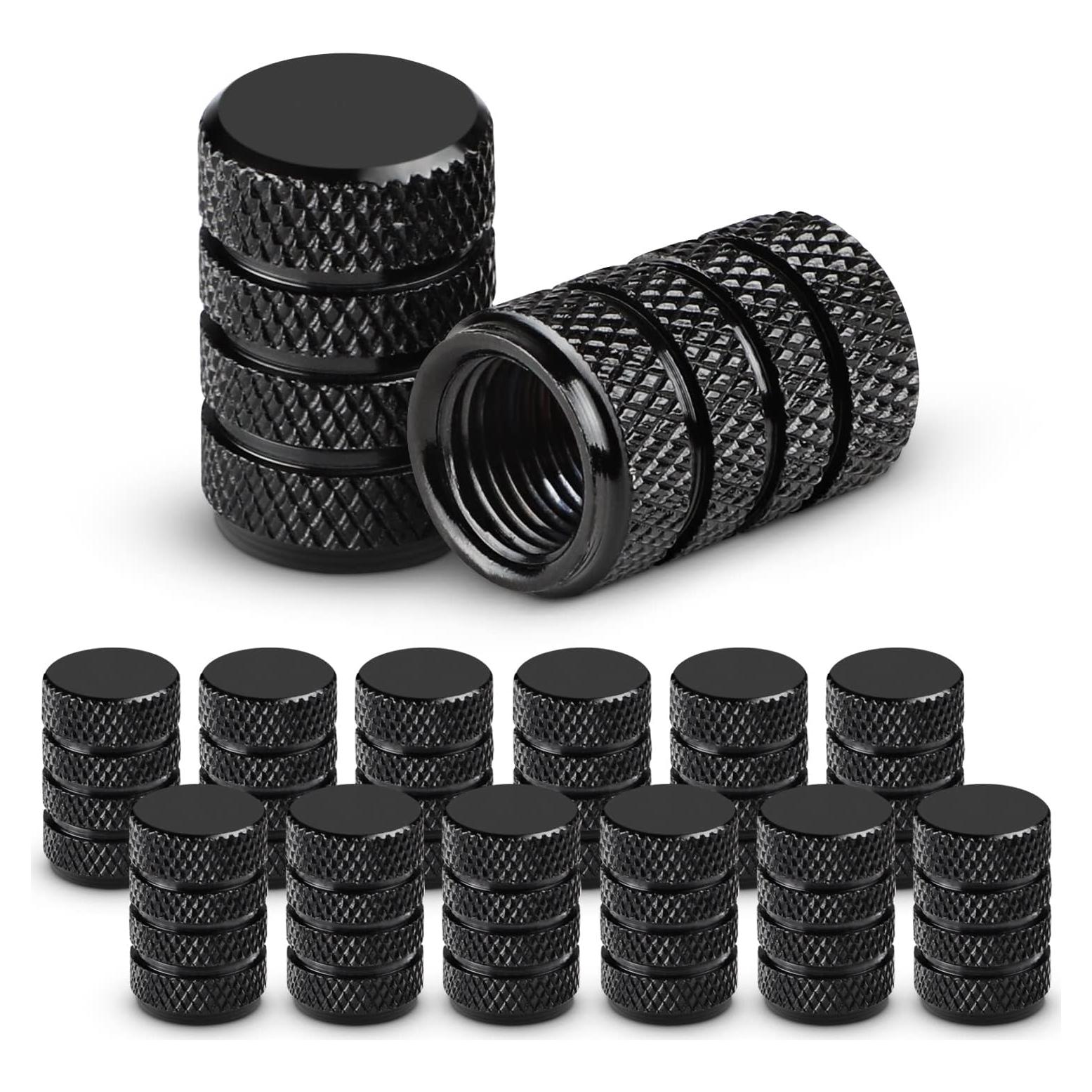 Tapas de Válvula de Neumático Ouzorp 12PCS Universal Aluminio