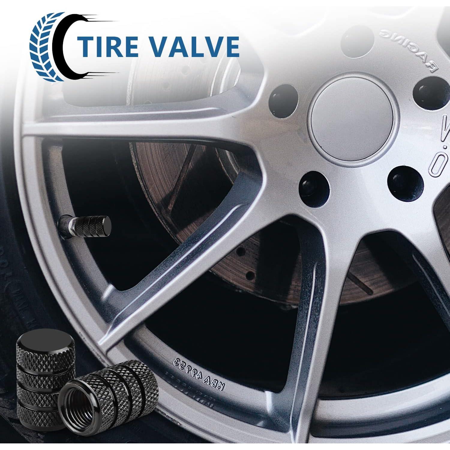 Tapas de Válvula de Neumático Ouzorp 12PCS Universal Aluminio