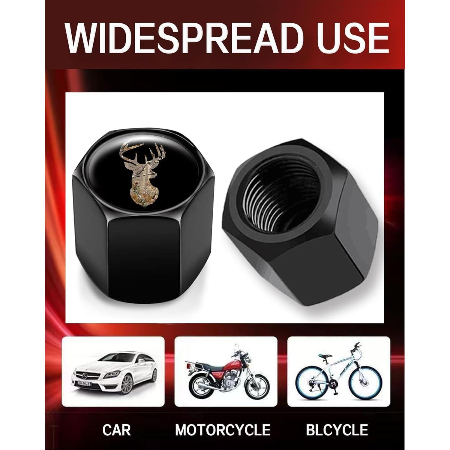 Tapas de Válvula de Neumático GMJzzx 4 Piezas Aluminio Camuflaje