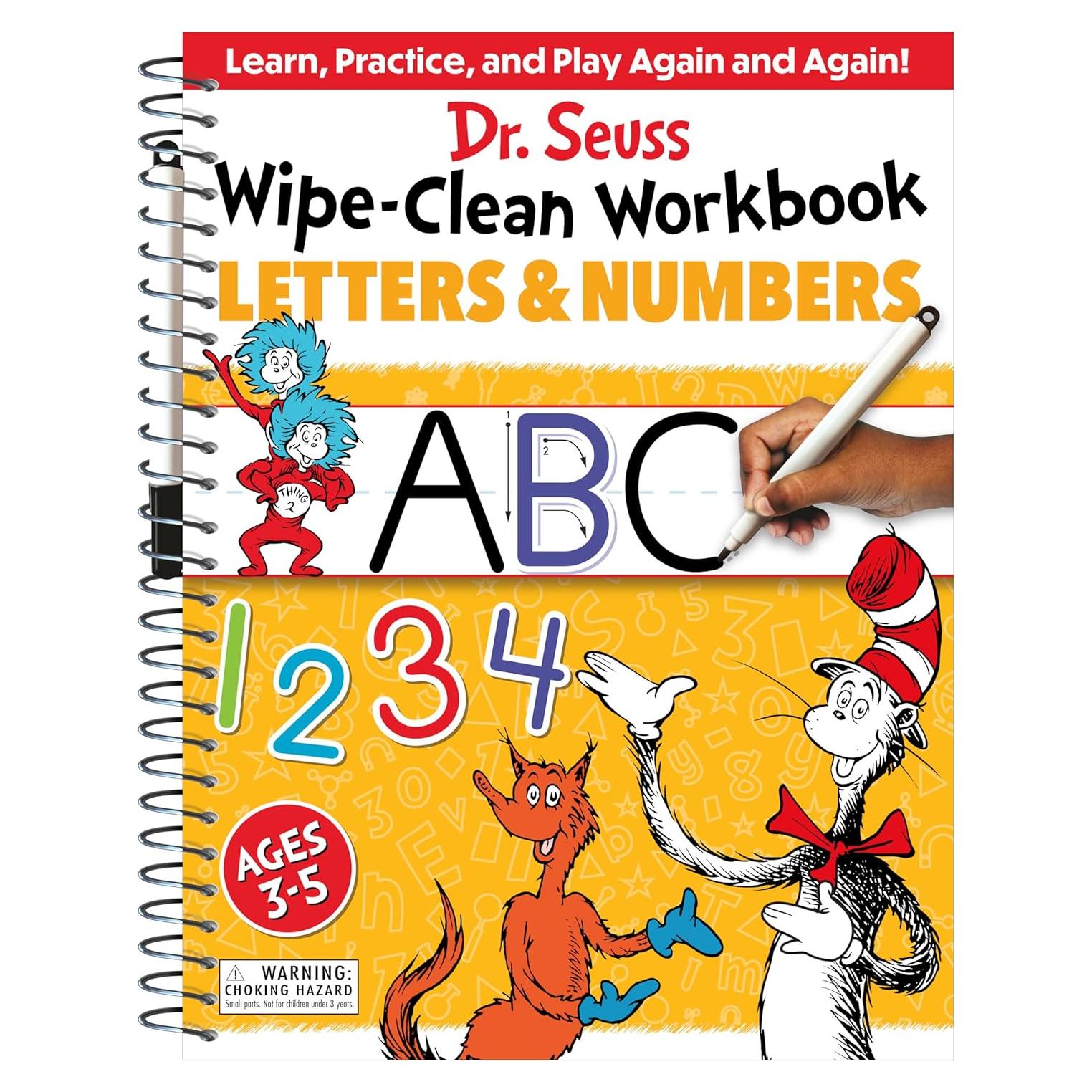 Dr. Seuss Wipe-Clean Workbook: Letters and Numbers: Activity Workbook for Ages 3-5 (Dr. Seuss Workbooks)