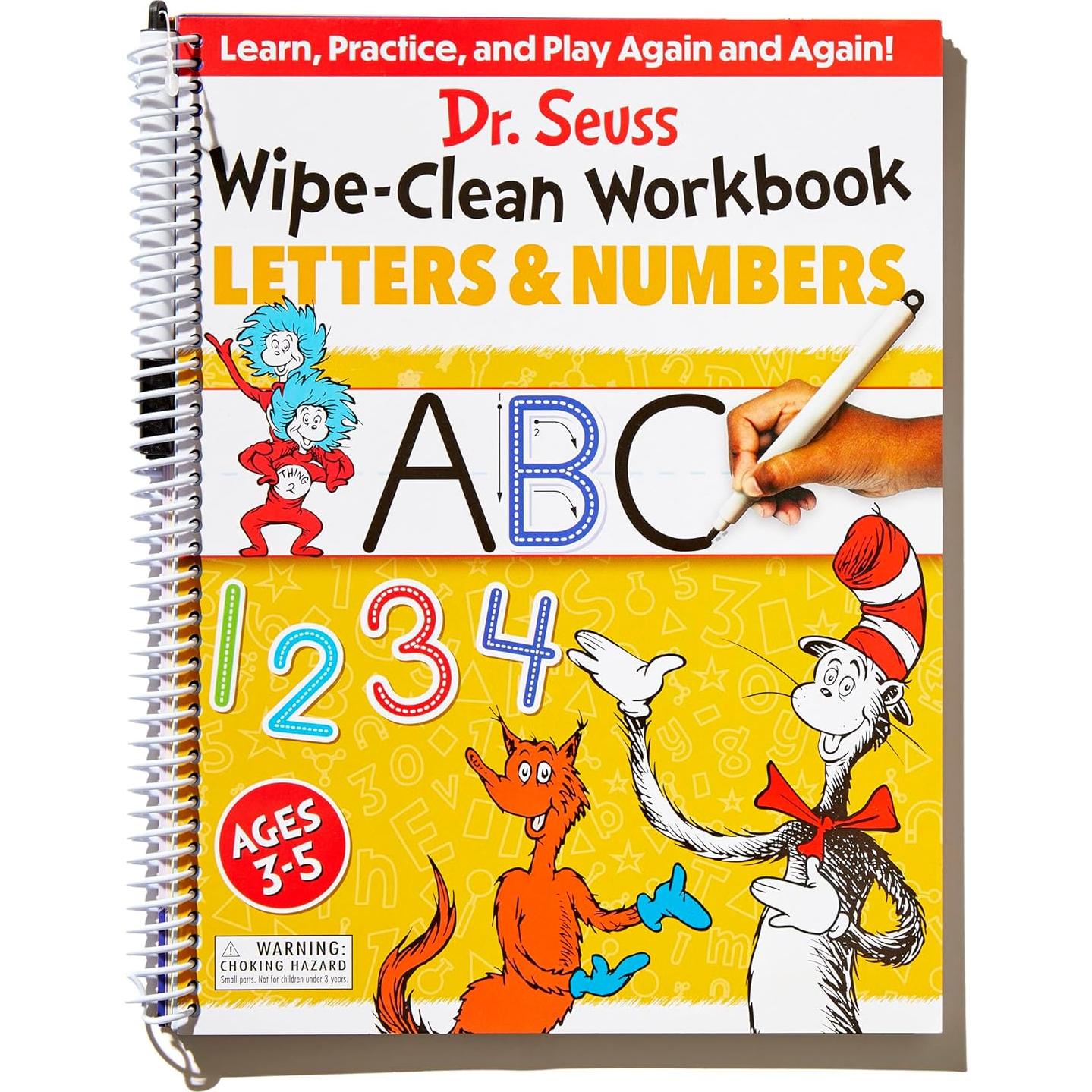 Dr. Seuss Wipe-Clean Workbook: Letters and Numbers: Activity Workbook for Ages 3-5 (Dr. Seuss Workbooks)