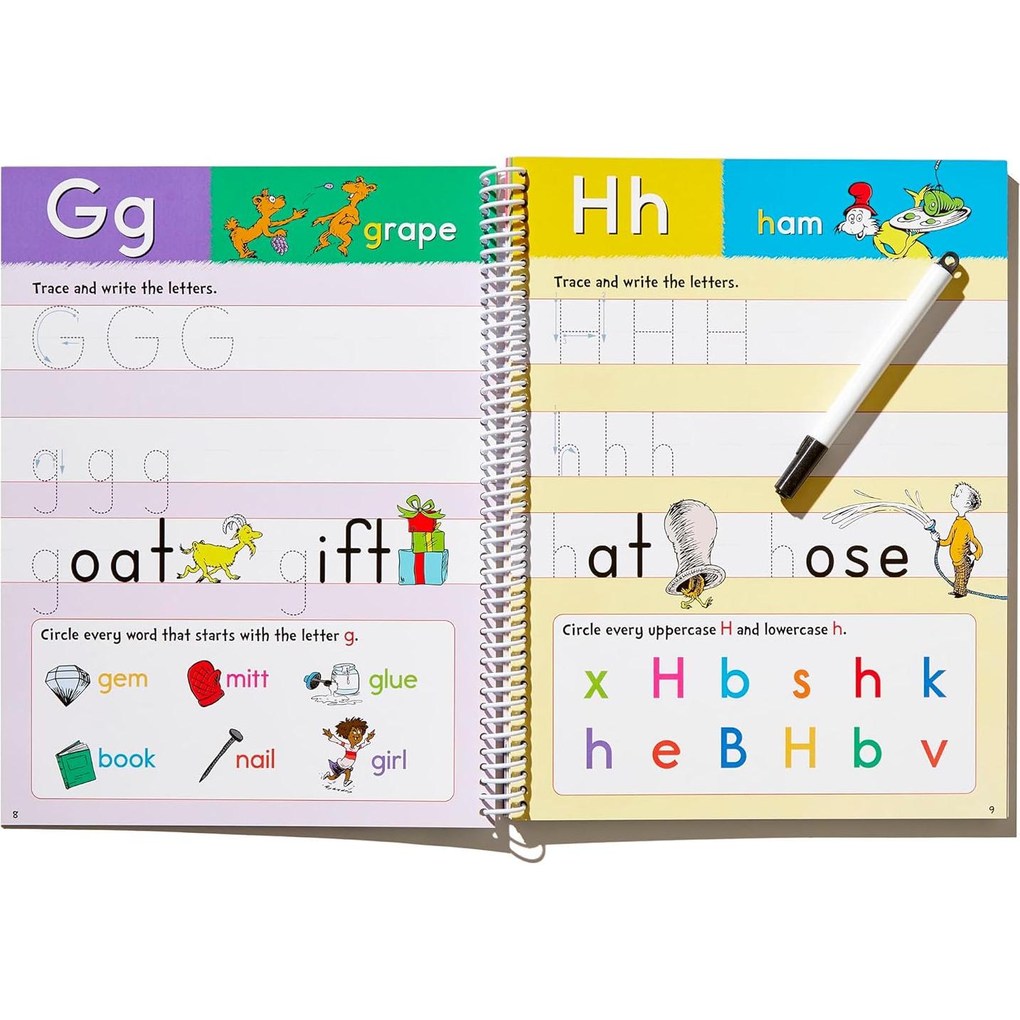 Dr. Seuss Wipe-Clean Workbook: Letters and Numbers: Activity Workbook for Ages 3-5 (Dr. Seuss Workbooks)