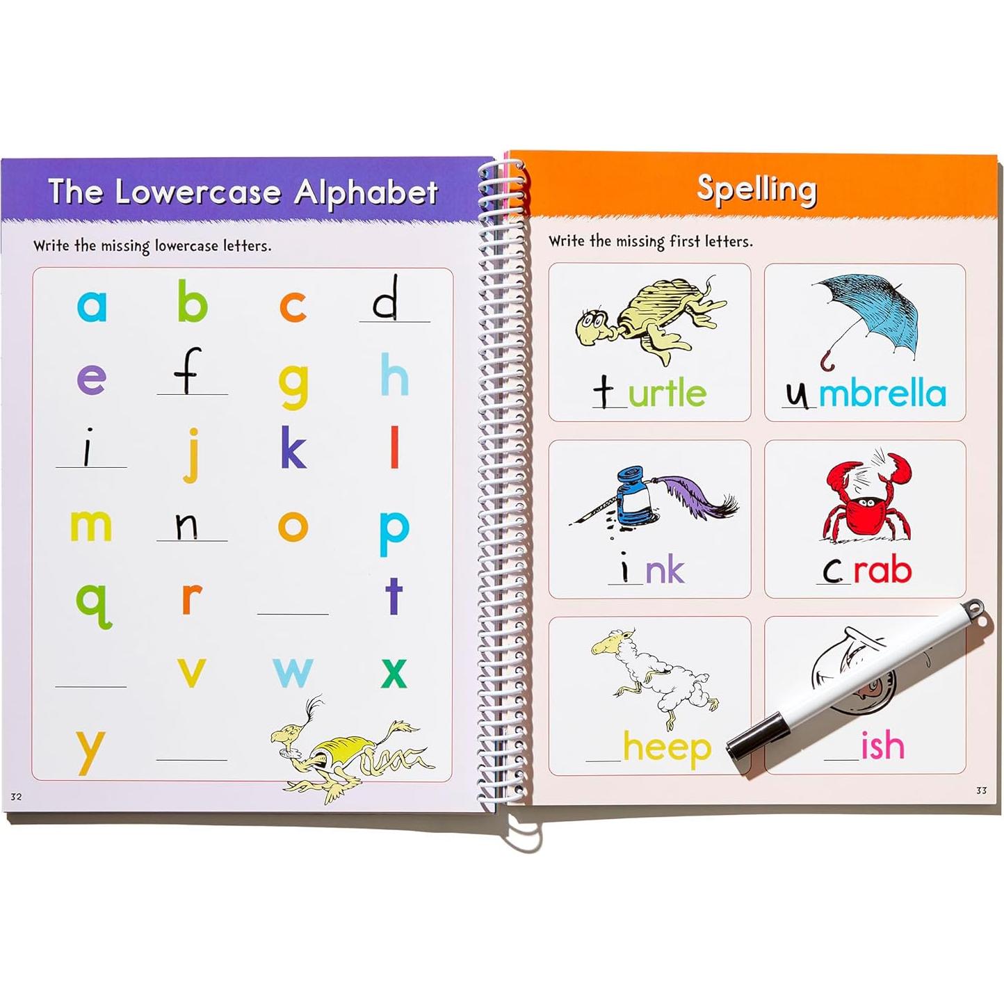 Dr. Seuss Wipe-Clean Workbook: Letters and Numbers: Activity Workbook for Ages 3-5 (Dr. Seuss Workbooks)