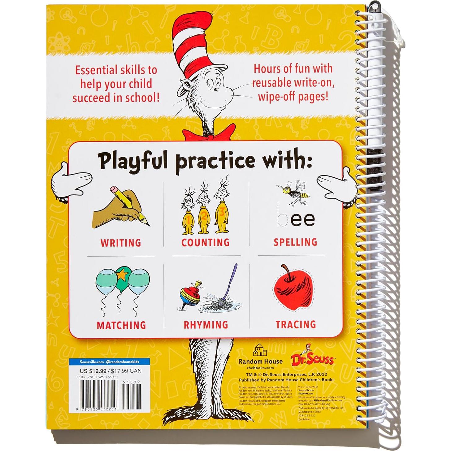 Dr. Seuss Wipe-Clean Workbook: Letters and Numbers: Activity Workbook for Ages 3-5 (Dr. Seuss Workbooks)